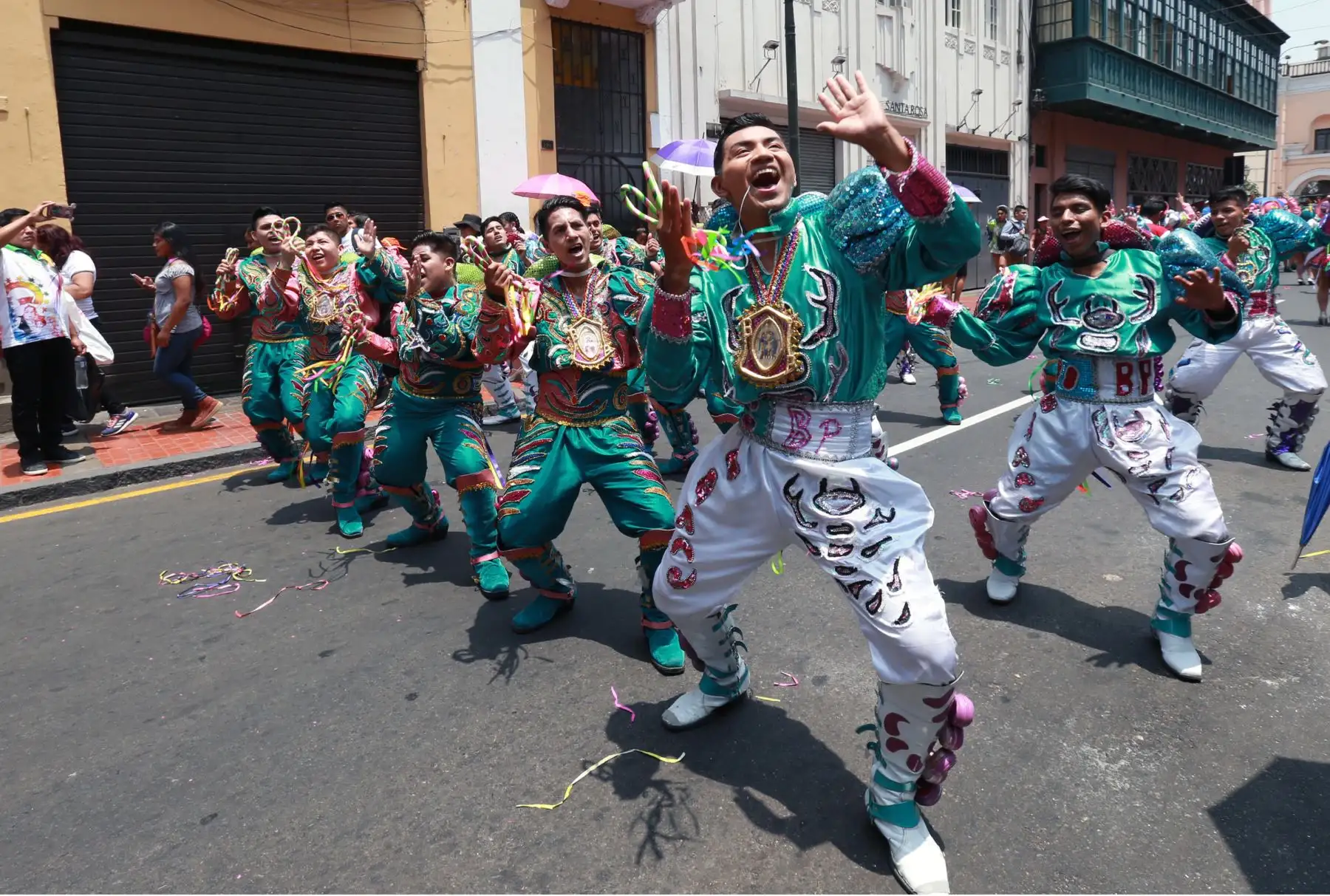 La festividad de la Virgen de la Candelaria, en el centro de Lima.Foto: ANDINA/Norman Córdova