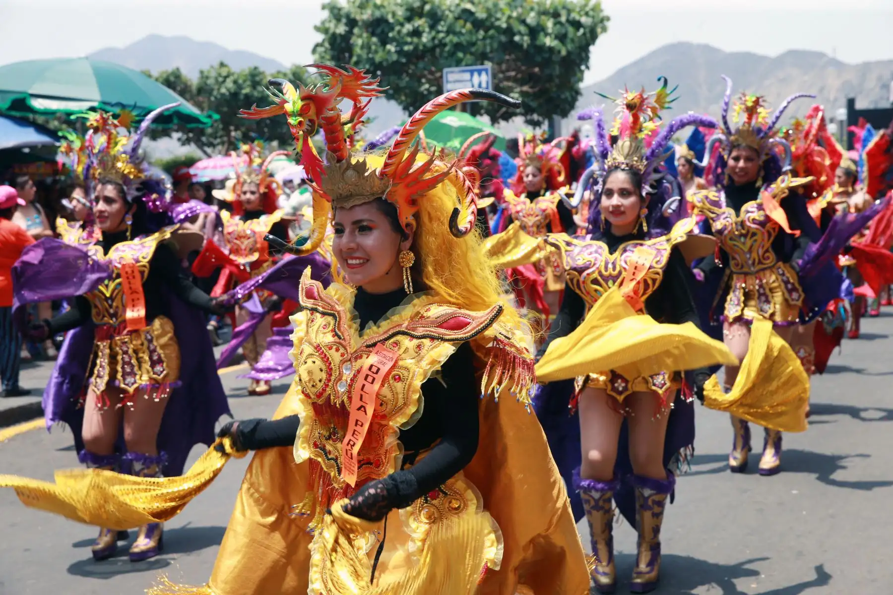 La festividad de la Virgen de la Candelaria, en el centro de Lima.Foto: ANDINA/Norman Córdova