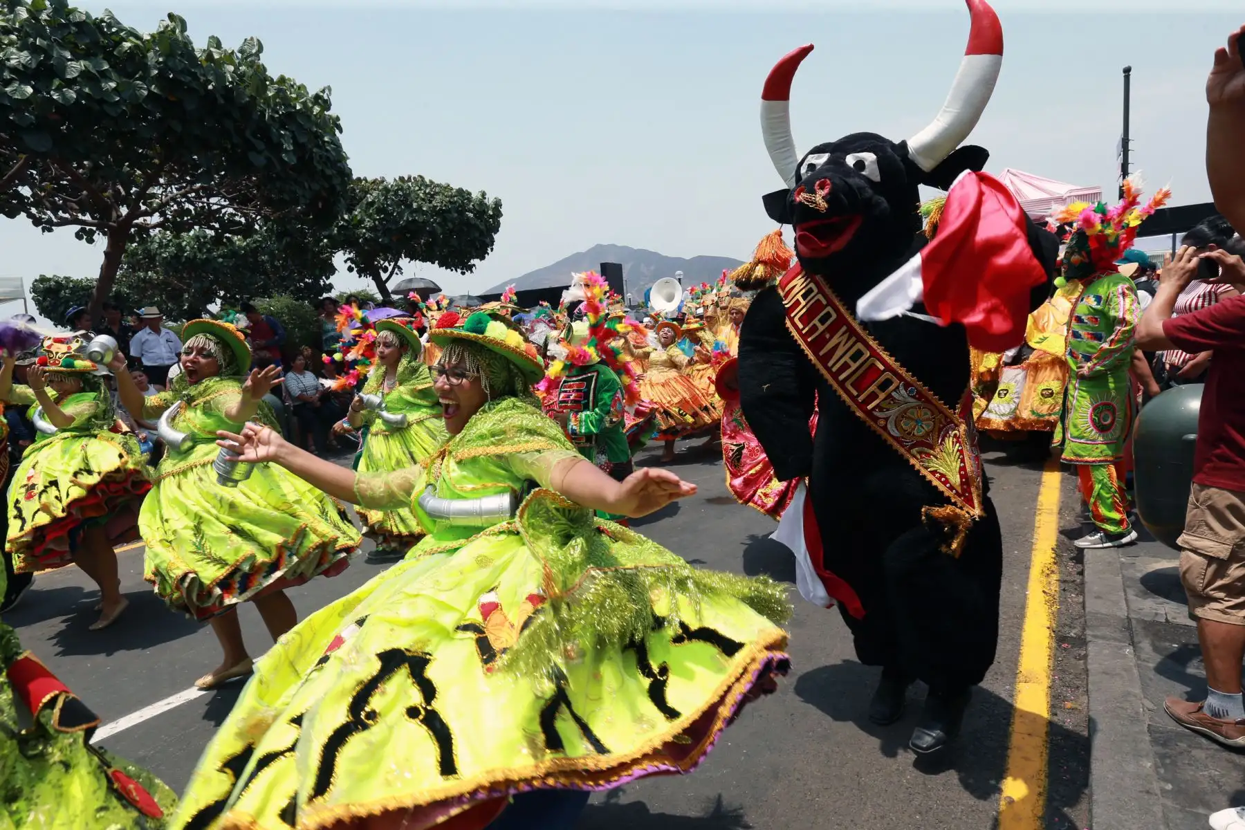 La festividad de la Virgen de la Candelaria, en el centro de Lima.Foto: ANDINA/Norman Córdova