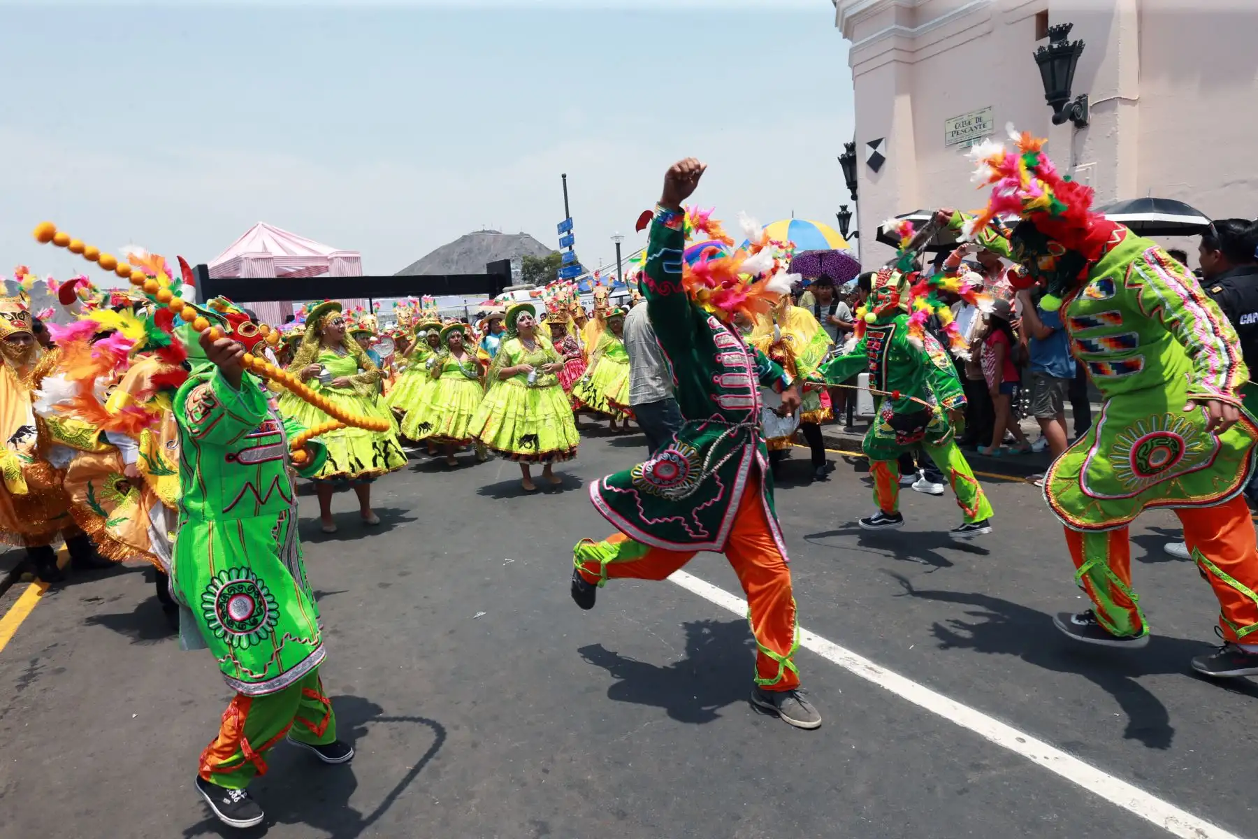 La festividad de la Virgen de la Candelaria, en el centro de Lima.Foto: ANDINA/Norman Córdova