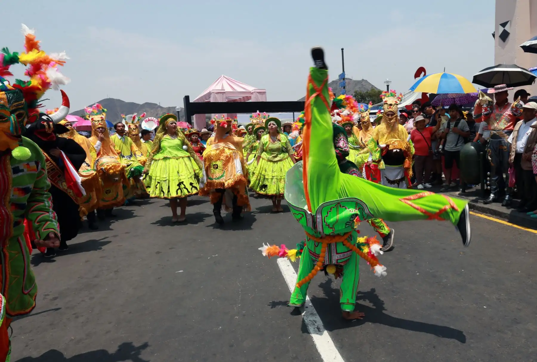 La festividad de la Virgen de la Candelaria, en el centro de Lima.Foto: ANDINA/Norman Córdova