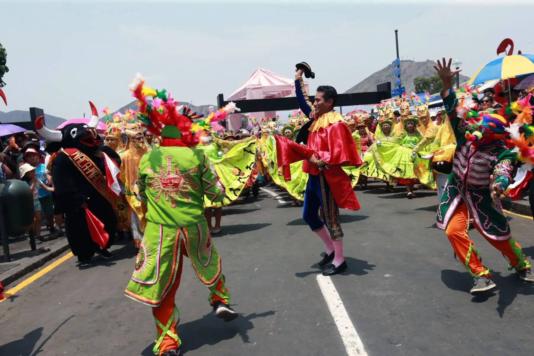La festividad de la Virgen de la Candelaria, en el centro de Lima.Foto: ANDINA/Norman Córdova