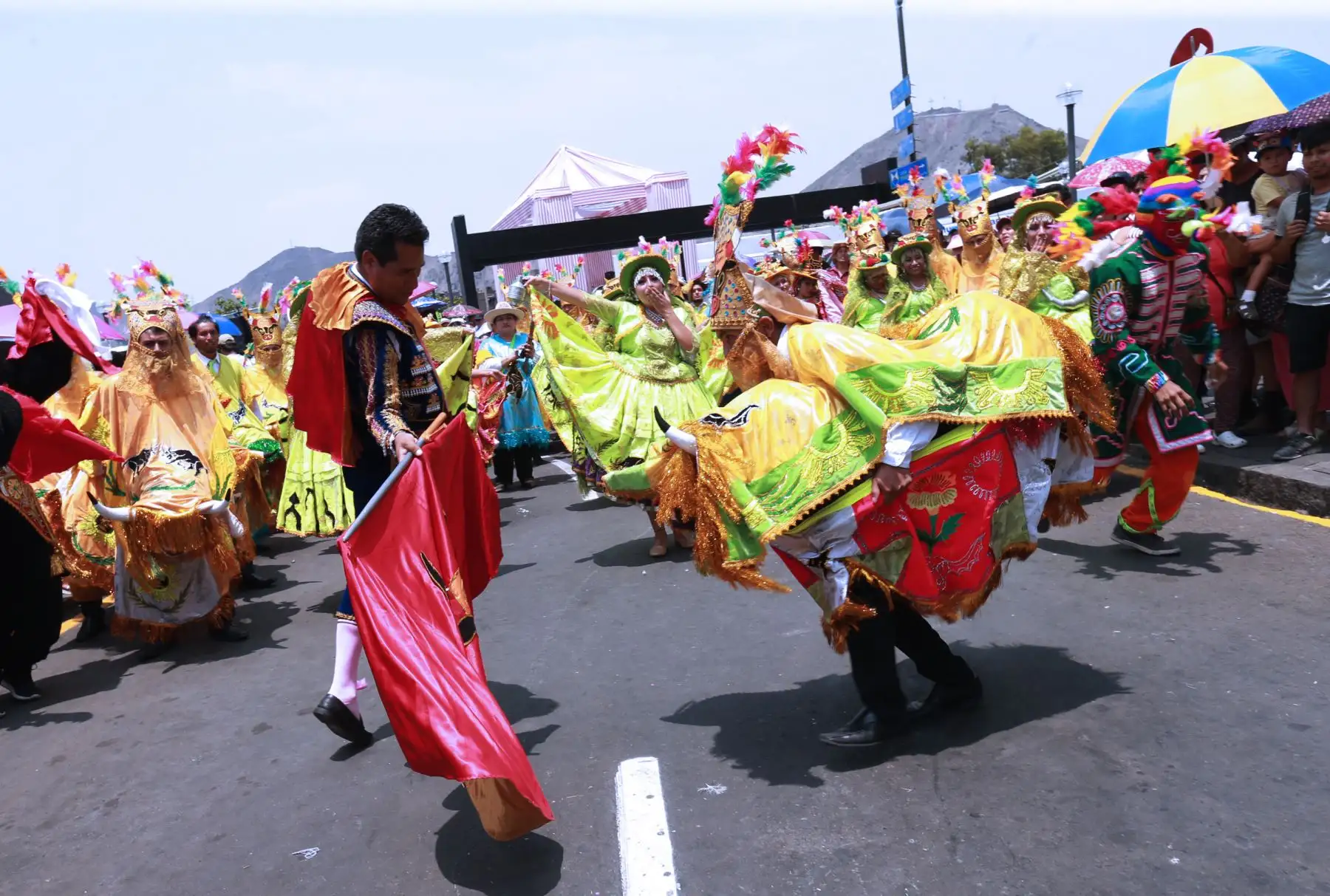 La festividad de la Virgen de la Candelaria, en el centro de Lima.Foto: ANDINA/Norman Córdova