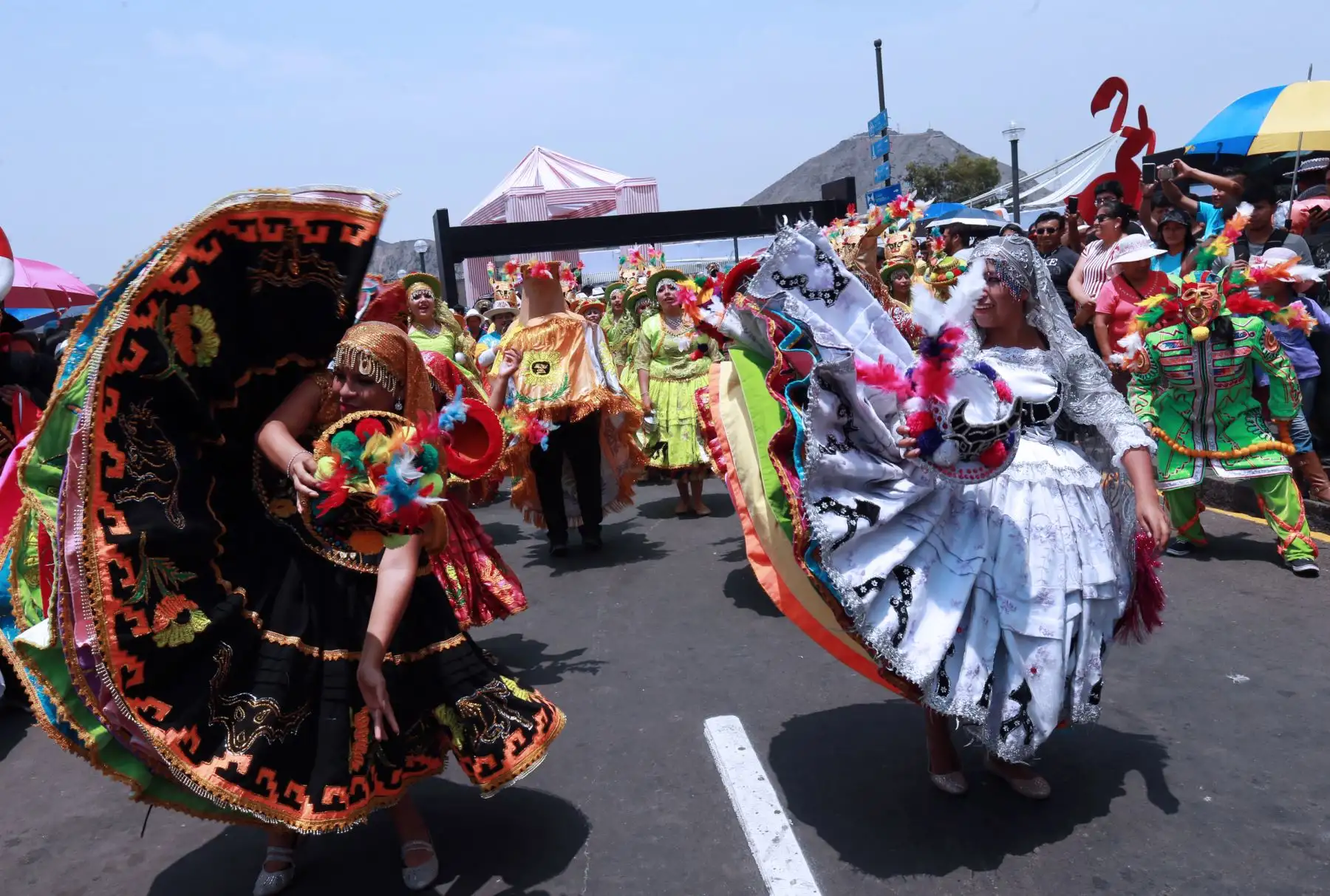 La festividad de la Virgen de la Candelaria, en el centro de Lima.Foto: ANDINA/Norman Córdova