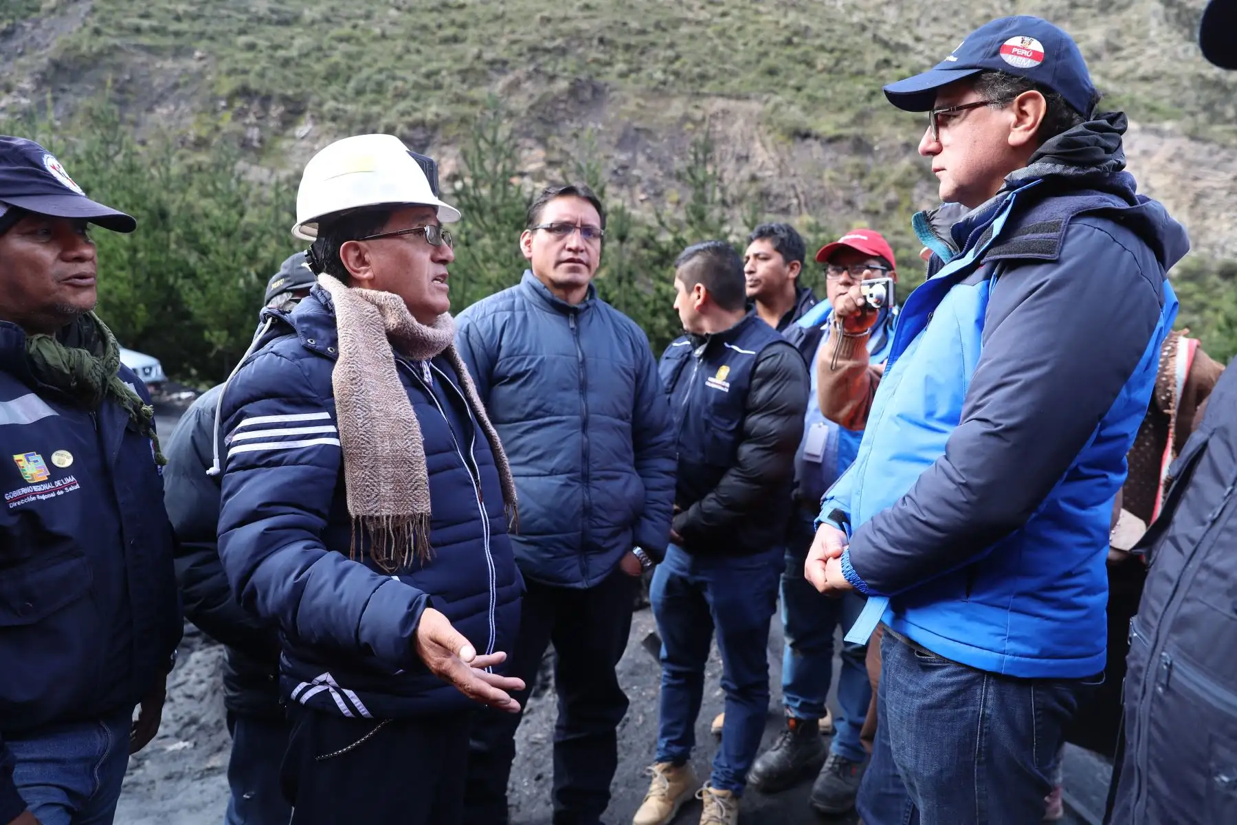 Rescate de los cuatro mineros que permanecieron atrapados en mina de carbón Pampahuay, en Oyón. Foto: ANDINA/MINEM