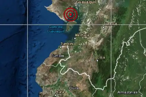 Un sismo de magnitud 5.9 sacudió esta tarde la provincia de Zarumilla, en la región Tumbes.