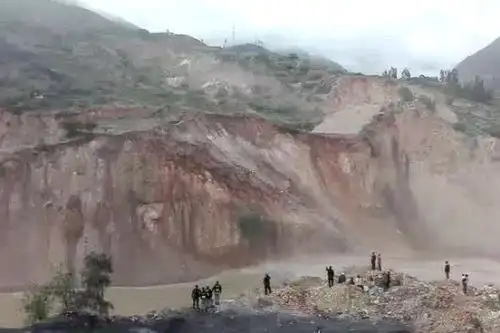 El COER Áncash difundió imágenes áreas captadas por drones en las que se observa la magnitud de los daños causados ocasionados por el alud en Pomabamba, Foto: ANDINA/Gonzalo Horna