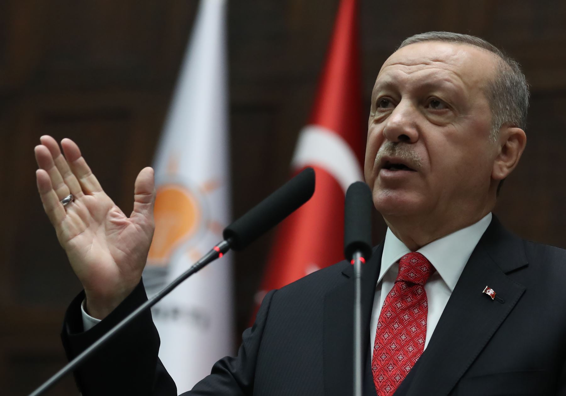 El presidente de Turquía y líder del Partido de Justicia y Desarrollo (AK) de Turquía, Recep Tayyip Erdogan Foto: AFP
