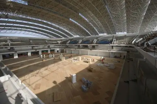 El nuevo Polideportivo del Callao dará la talla internacional para los Juegos Panamericanos y Parapanamericanos 2019, y podría convertirse en la casa del vóley peruano. ANDINA/Nathalie Sayago
