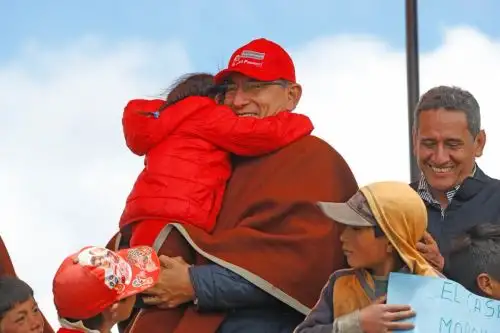 Presidente de la República, Martín Vizcarra, durante su visita a Cajamarca. Foto: Presidencia.