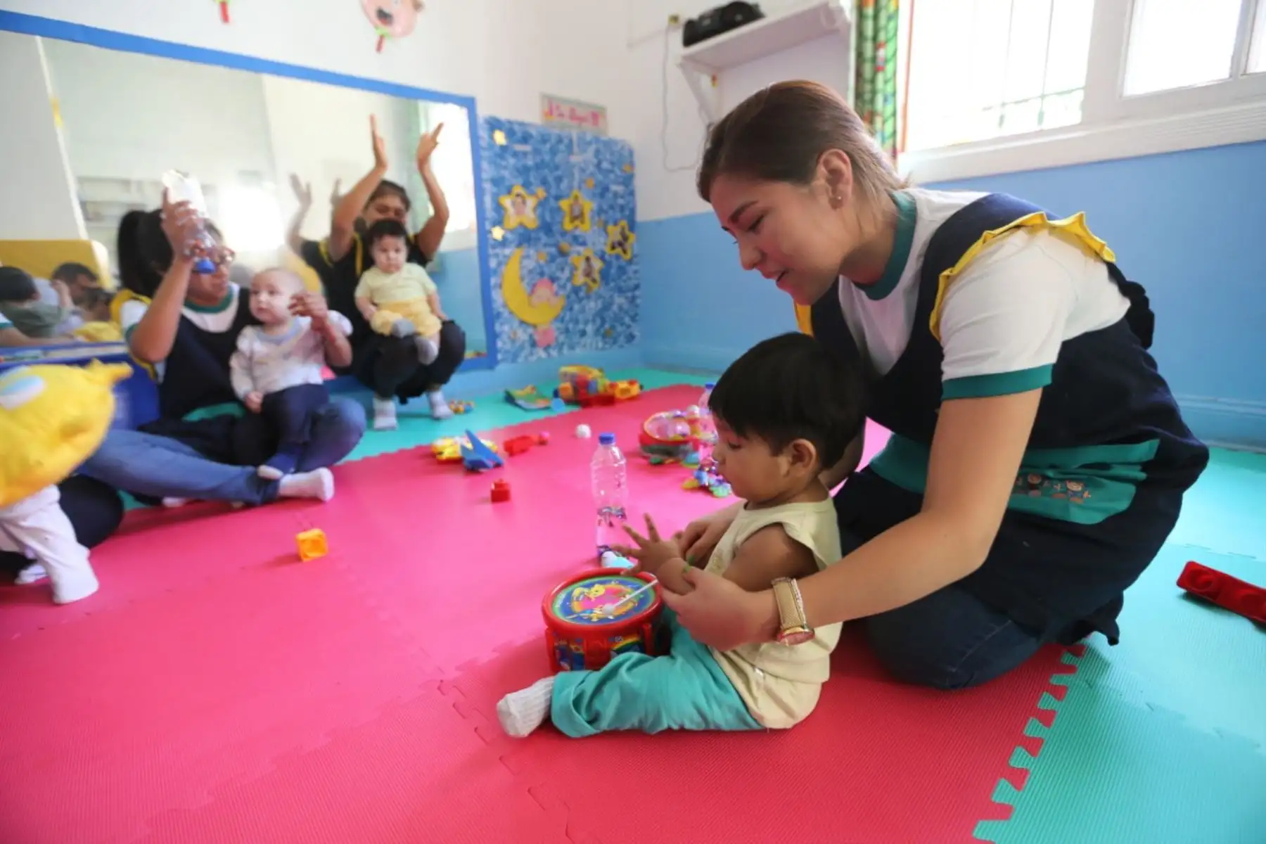 Niños protegidos en un albergue infantil. Foto: ANDINA/Difusión.