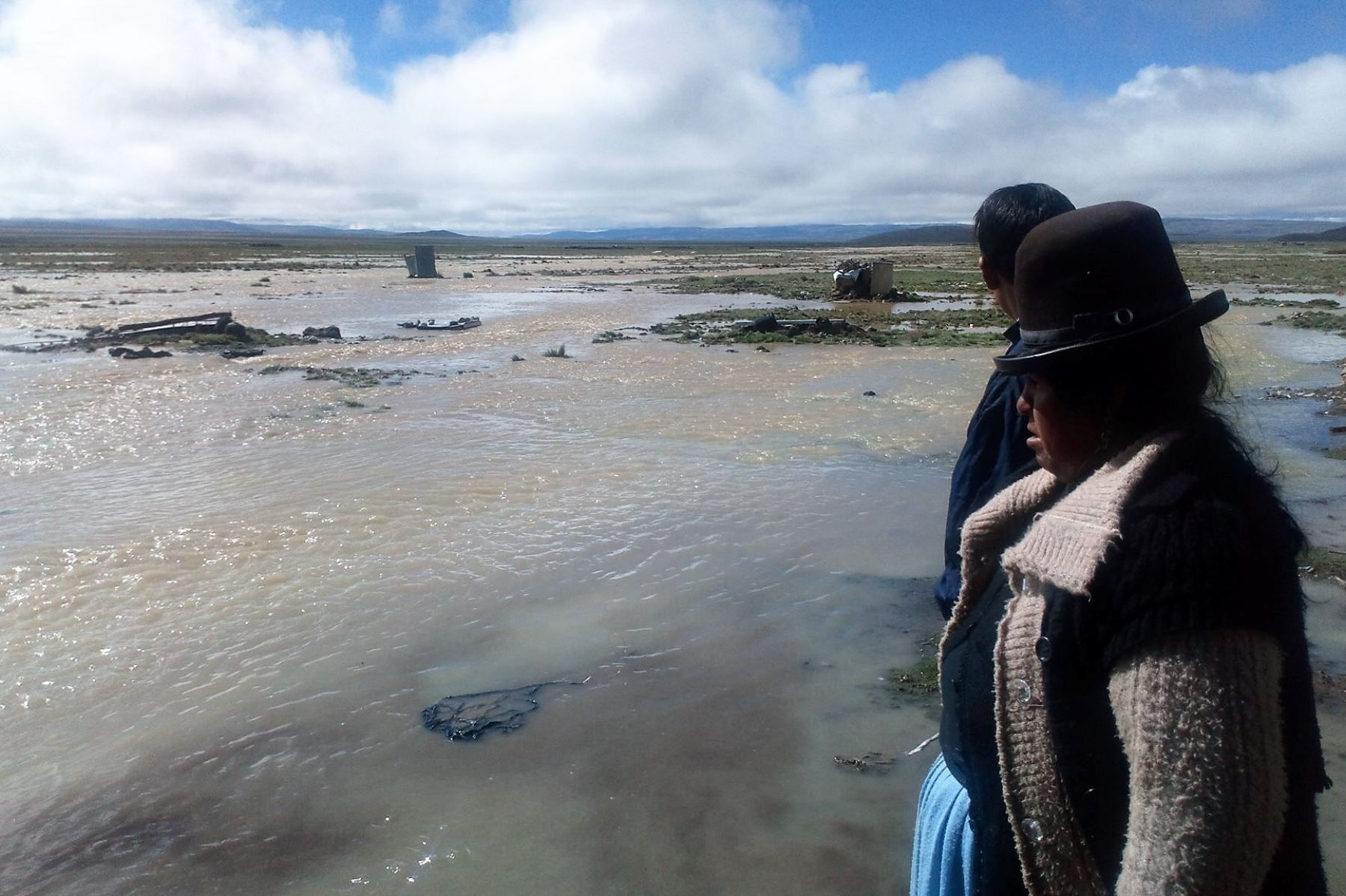 Mineros informales provocan el desborde del río Suches en Puno.Foto:  ANDINA