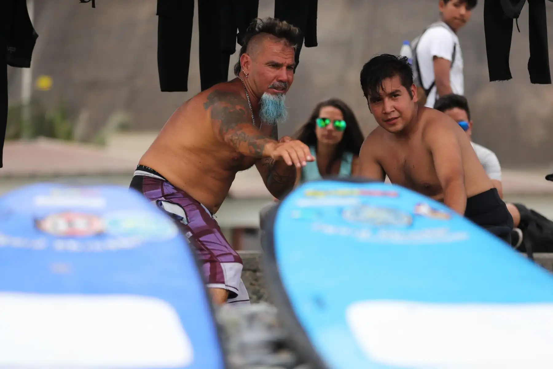 Clases de surf en la Costa Verde.

Foto: ANDINA/Juan Carlos Guzmán Negrini.