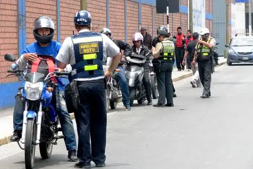 Operativo de control de motocicletas. Foto: ANDINA/archivo.