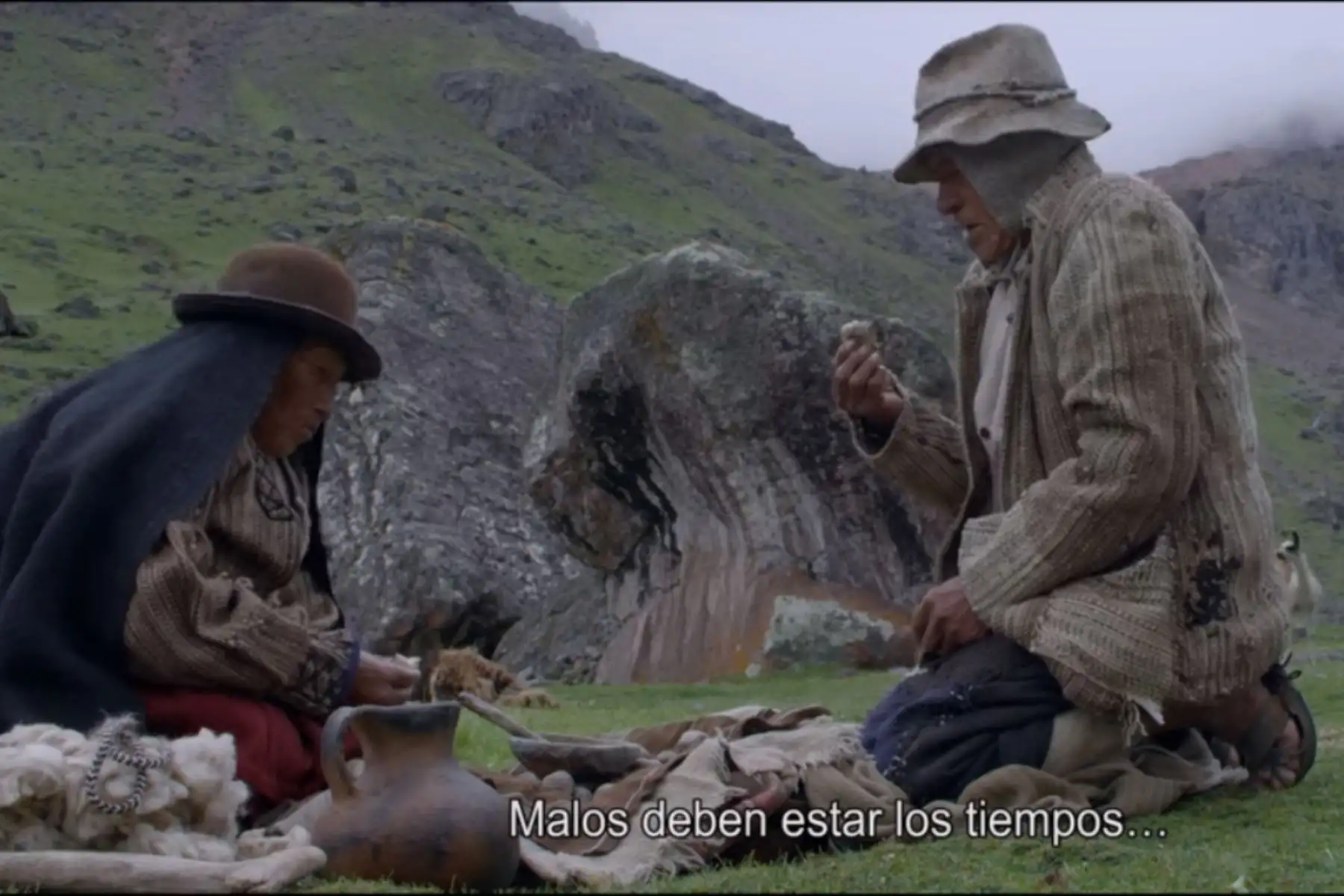Vicente Catacora y Rosa Nina dan vida en el largometraje "Wiñaypacha"  a estos dos octogenarios que forman una pareja entrañable. Él es  abuelo materno del director de la cinta y ella no es actriz y nunca vio una película.