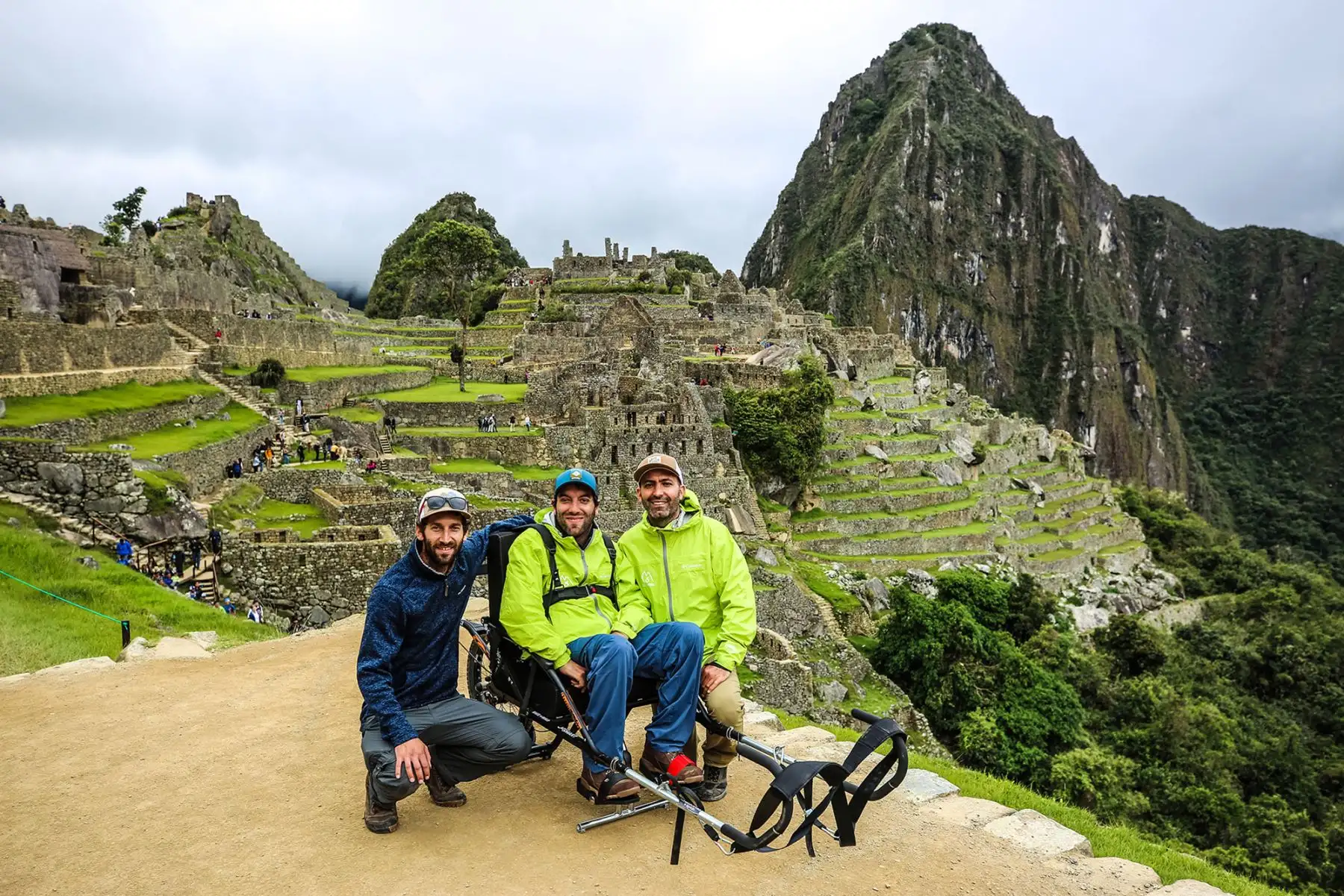 Inauguran recorrido en silla de ruedas en parque arqueológico Machu Picchu, en Cusco. Foto: Wheel the World