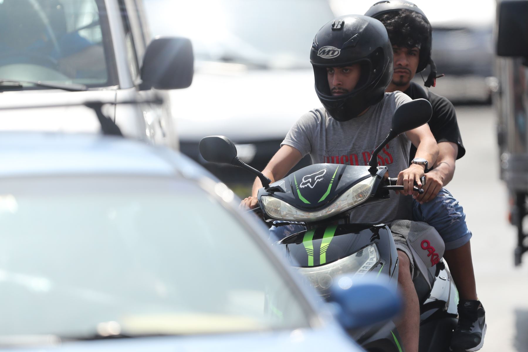 Comas se suma a otros distritos en la prohibición de la circulación de motos con dos ocupantes. Imagen referencial. Foto: ANDINA/archivo.