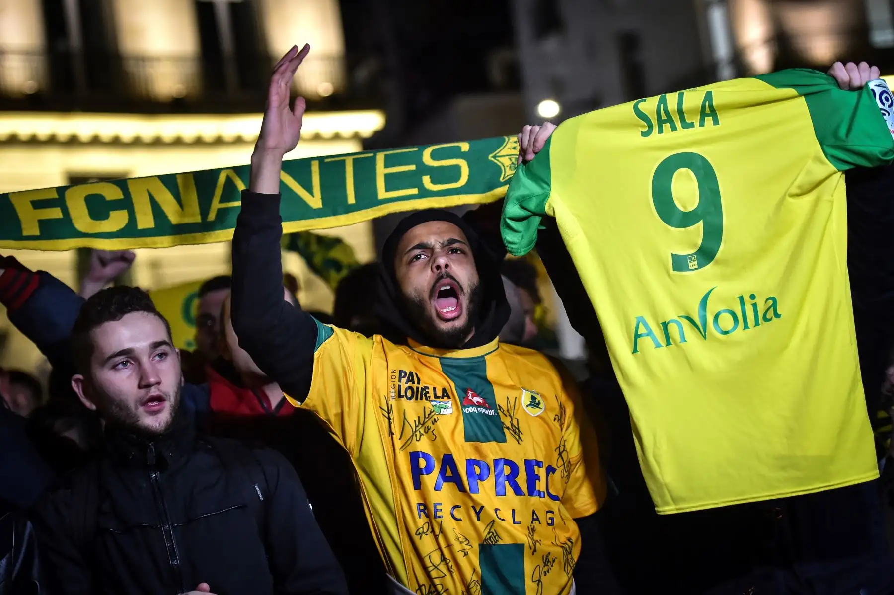 Desde la desaparición del avión donde viajaba Emiliano Sala su equipo, Nantes, e hinchada lamentan su partida. AFP