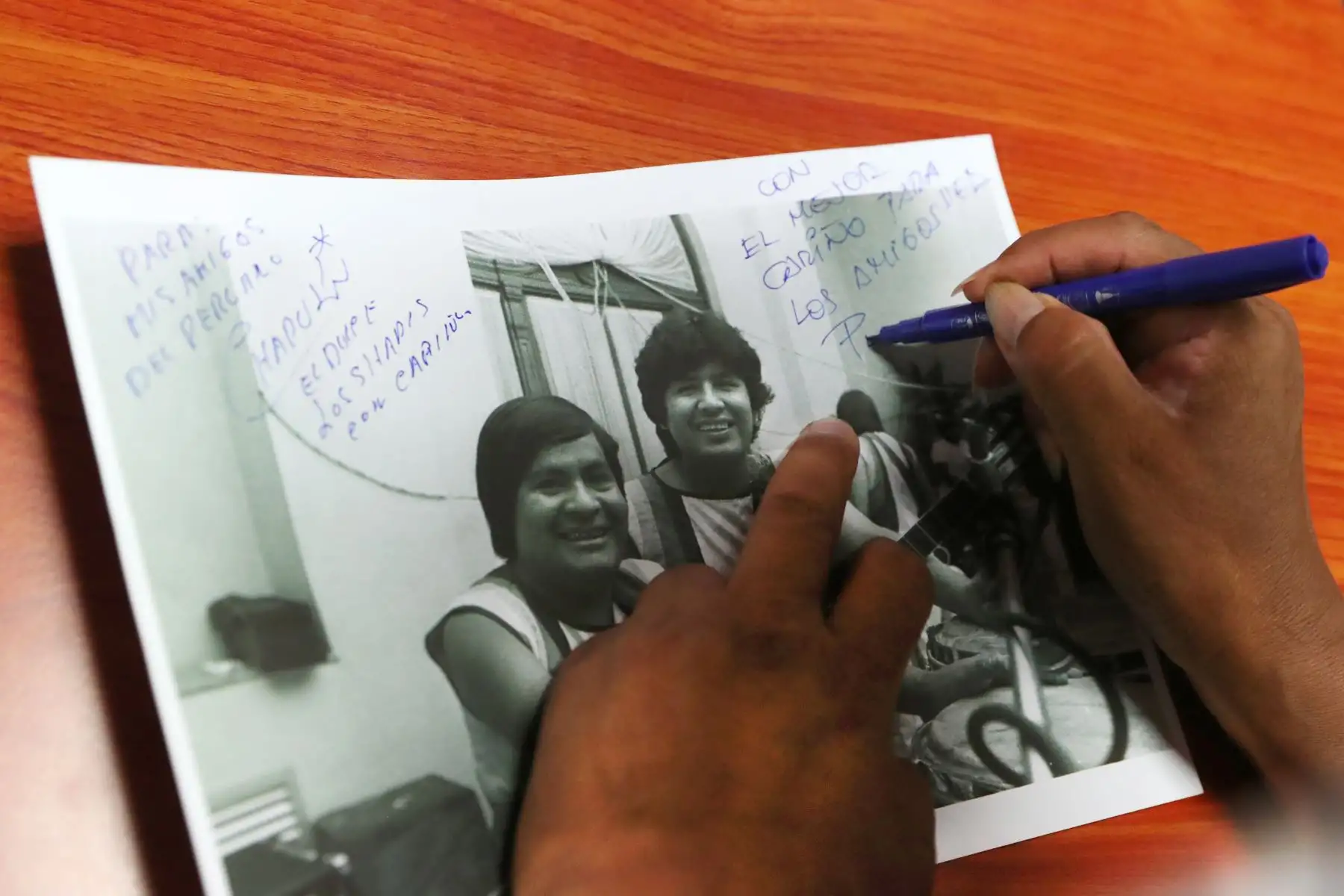 Nose dejaron su cariño estampado en una foto de nuestro archivo histórico. Foto: ANDINA/Melina Mejía