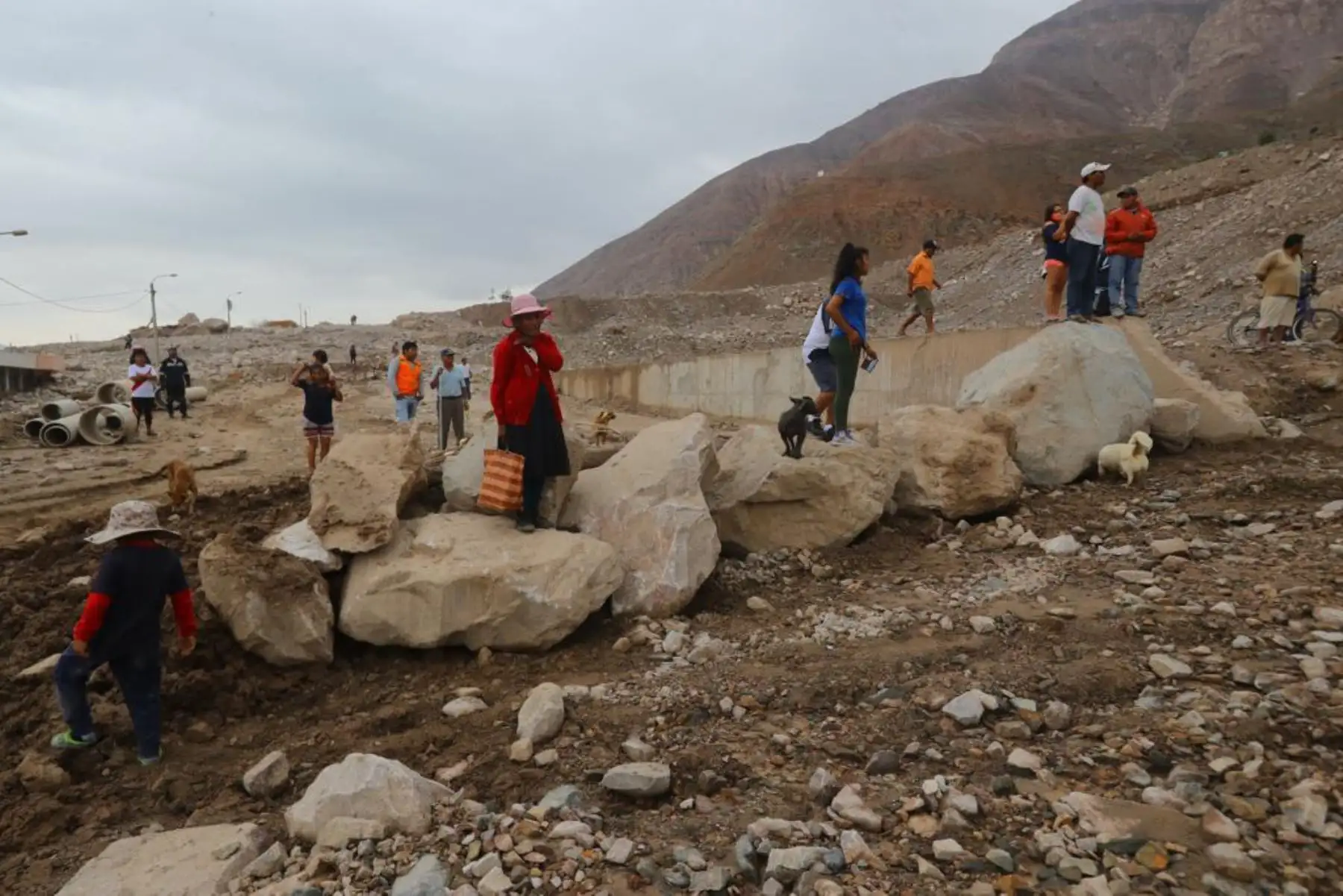 El presidente de la República, Martín Vizcarra, visita  
 zonas afectadas  por las lluvias y la caída de huaicos. Y declara zona  de emergencia  en Aplao ,Arequipa y otras zonas del sur.Foto:ANDINA/Prensa Presidencia