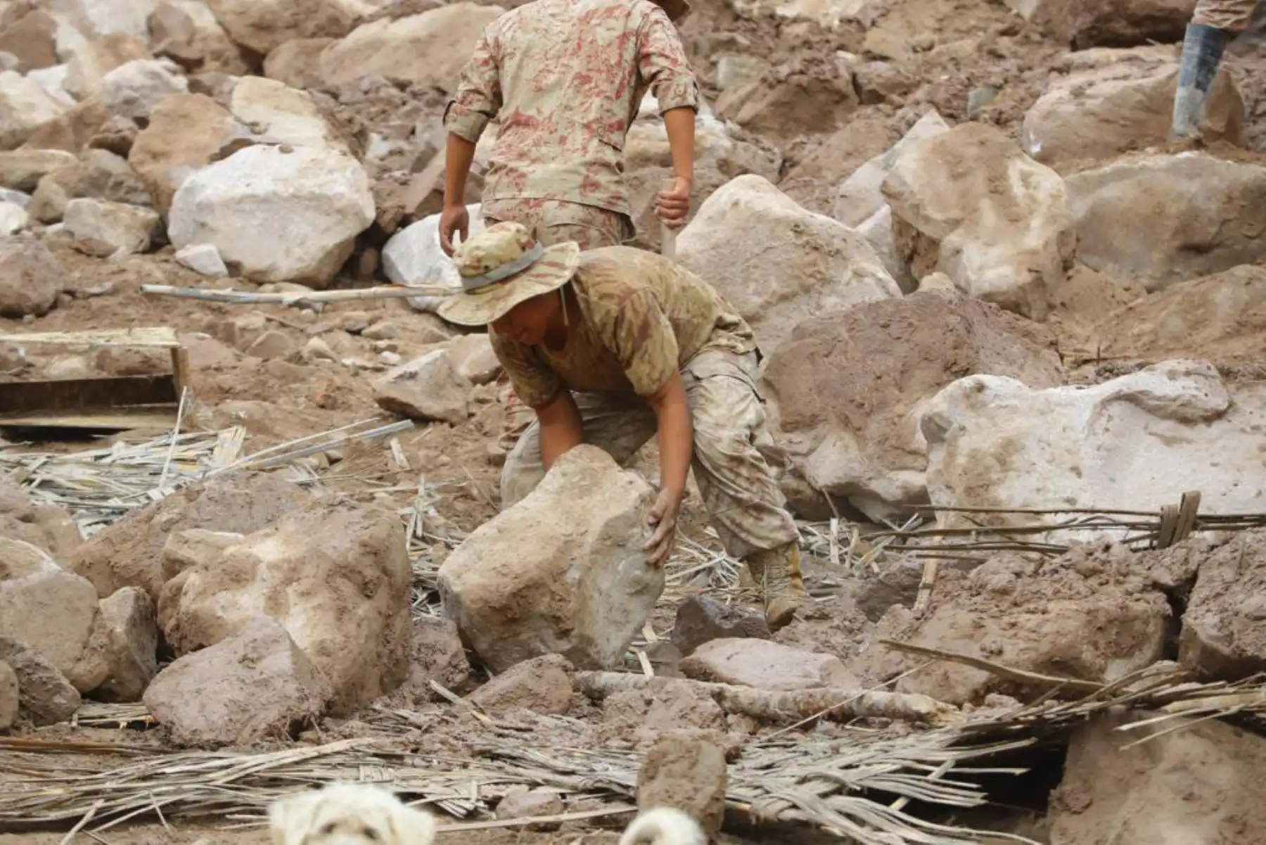 El presidente de la República, Martín Vizcarra, visita  
 zonas afectadas  por las lluvias y la caída de huaicos. Y declara zona  de emergencia  en Aplao ,Arequipa y otras zonas del sur.Foto:ANDINA/Prensa Presidencia