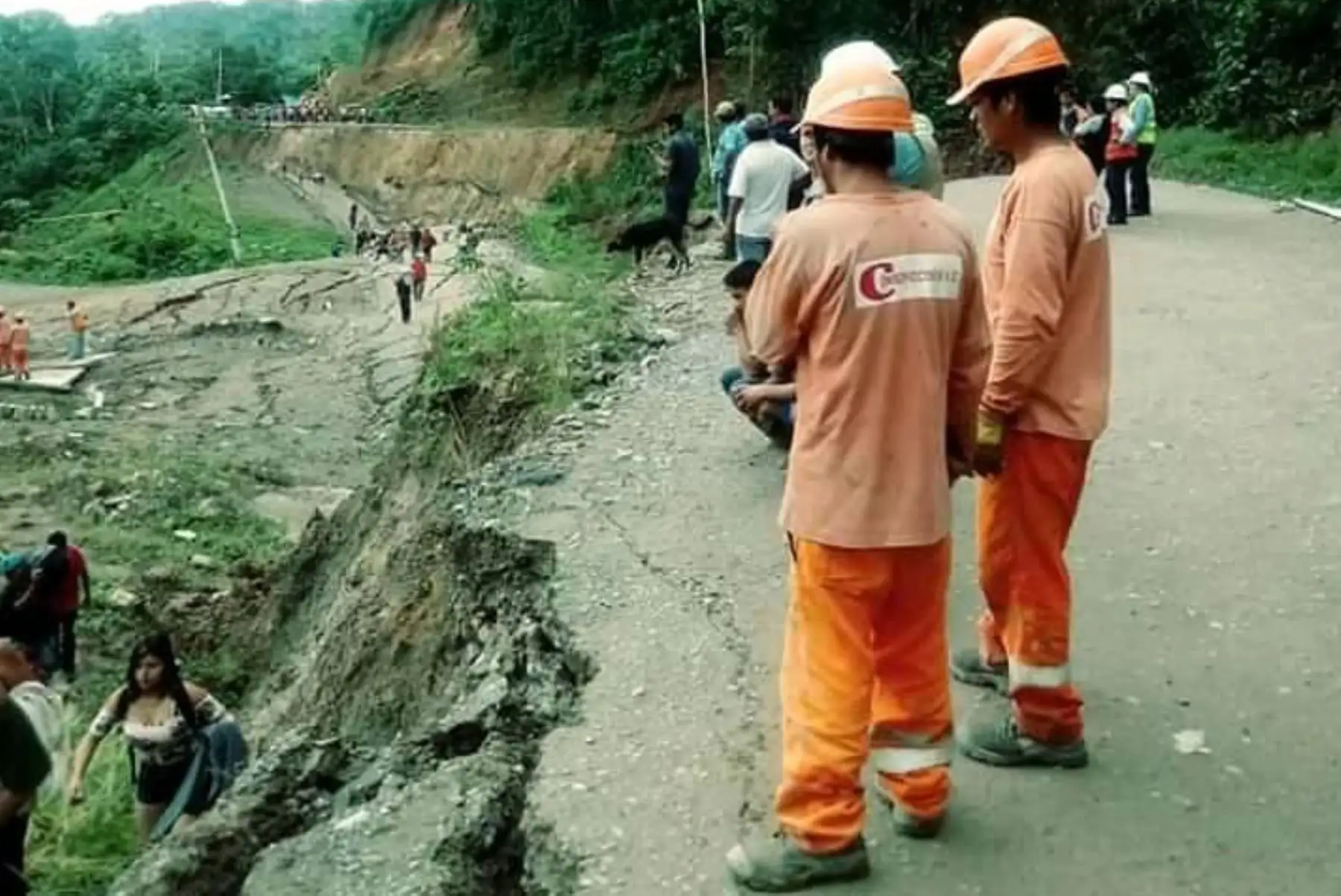 Rehabilitan el tramo afectado por las lluvias intensas en la vía Juanjuí-Tocache, región San Martín. ANDINA