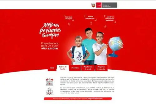 Nuevo portal web del Minedu informa sobre matrícula escolar. foto: Andina/difusión