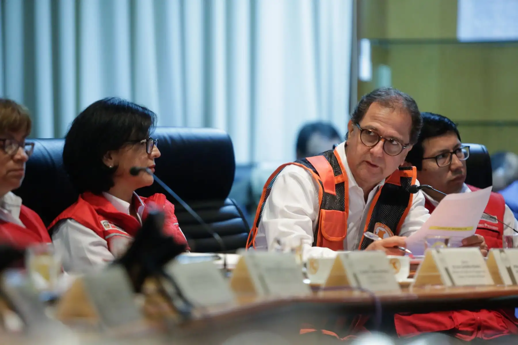 Jefe de Estado preside reunión del Consejo Nacional de Riesgo de Desastres (Conagerd). Foto: ANDINA/Prensa Presidencia
