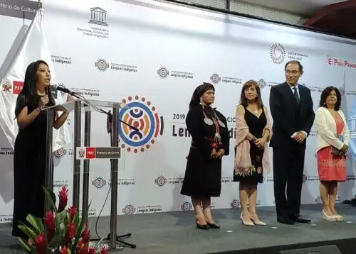 Presidente Martín Vizcarra participa en lanzamiento del Año Internacional de las Lenguas Indígenas.