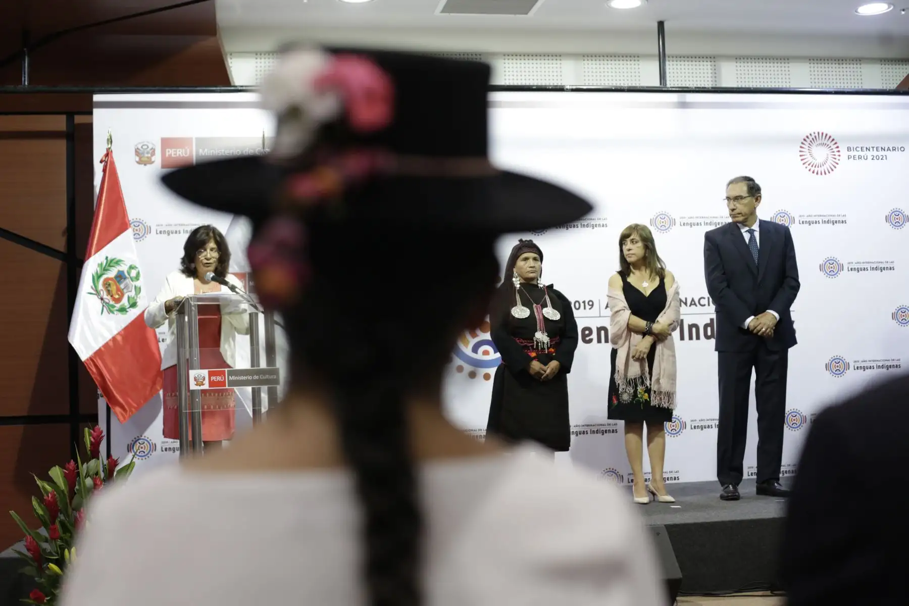 Jefe de Estado encabezó acto de lanzamiento del “Año de las Lenguas Indígenas 2019”. Foto: ANDINA/Prensa Presidencia
