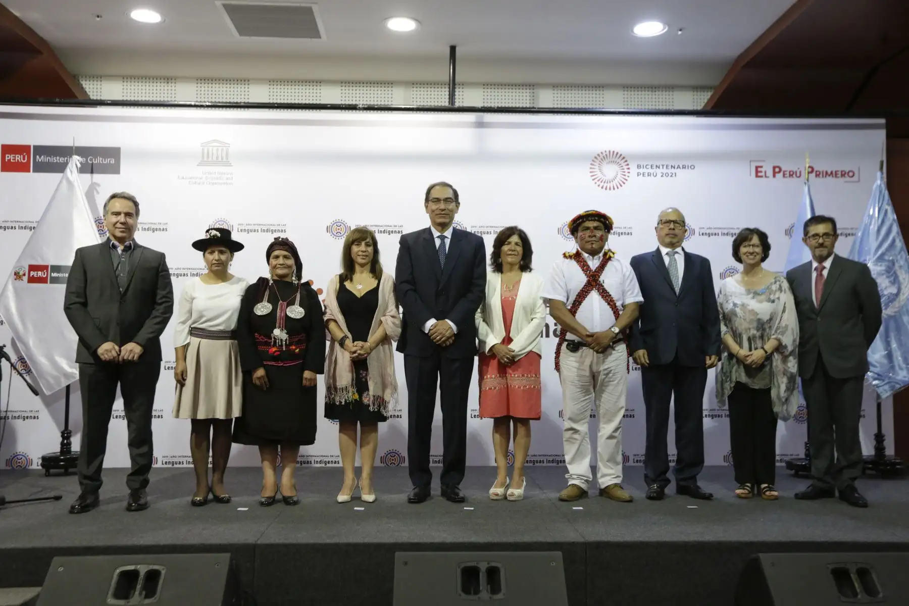 Jefe de Estado encabezó acto de lanzamiento del “Año de las Lenguas Indígenas 2019”. Foto: ANDINA/Prensa Presidencia