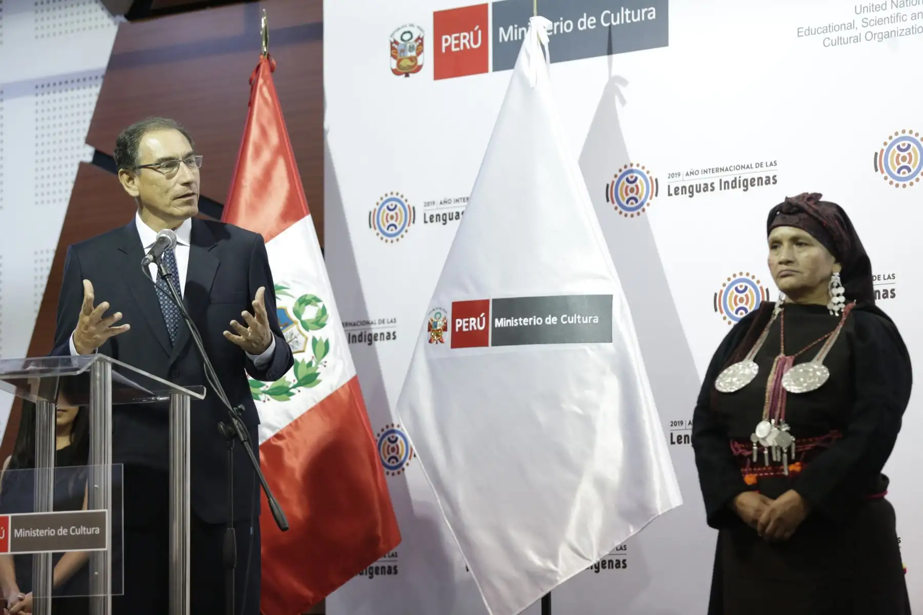 Jefe de Estado encabezó acto de lanzamiento del “Año de las Lenguas Indígenas 2019”. Foto: ANDINA/Prensa Presidencia
