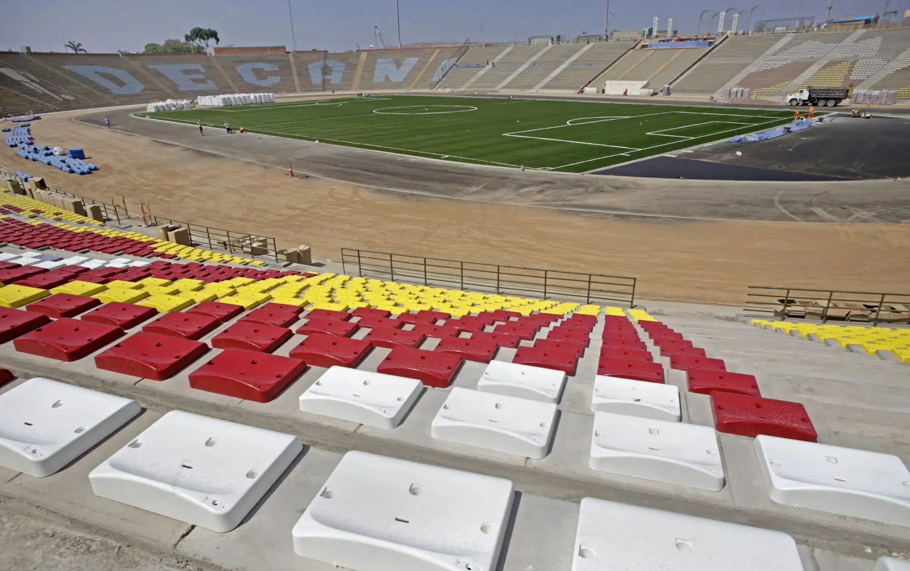 Avance de obras en el estadio de la Universidad de San Marcos. Foto: ANDINA/Difusión
