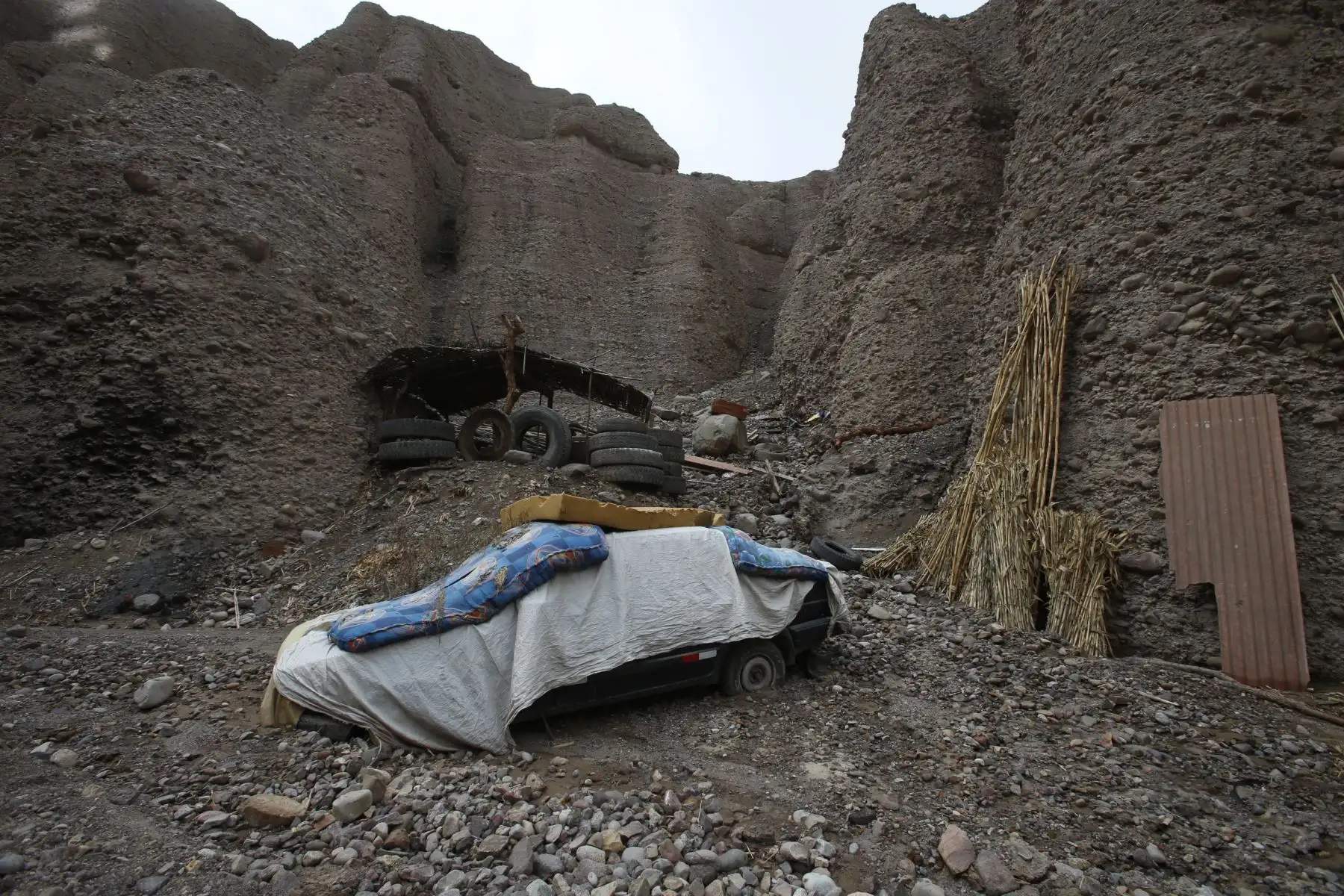 A casi una semana del huaico, Mirave en Tacna se convierte en pueblo fantasma.  Foto: ANDINA/Nathalie Sayago