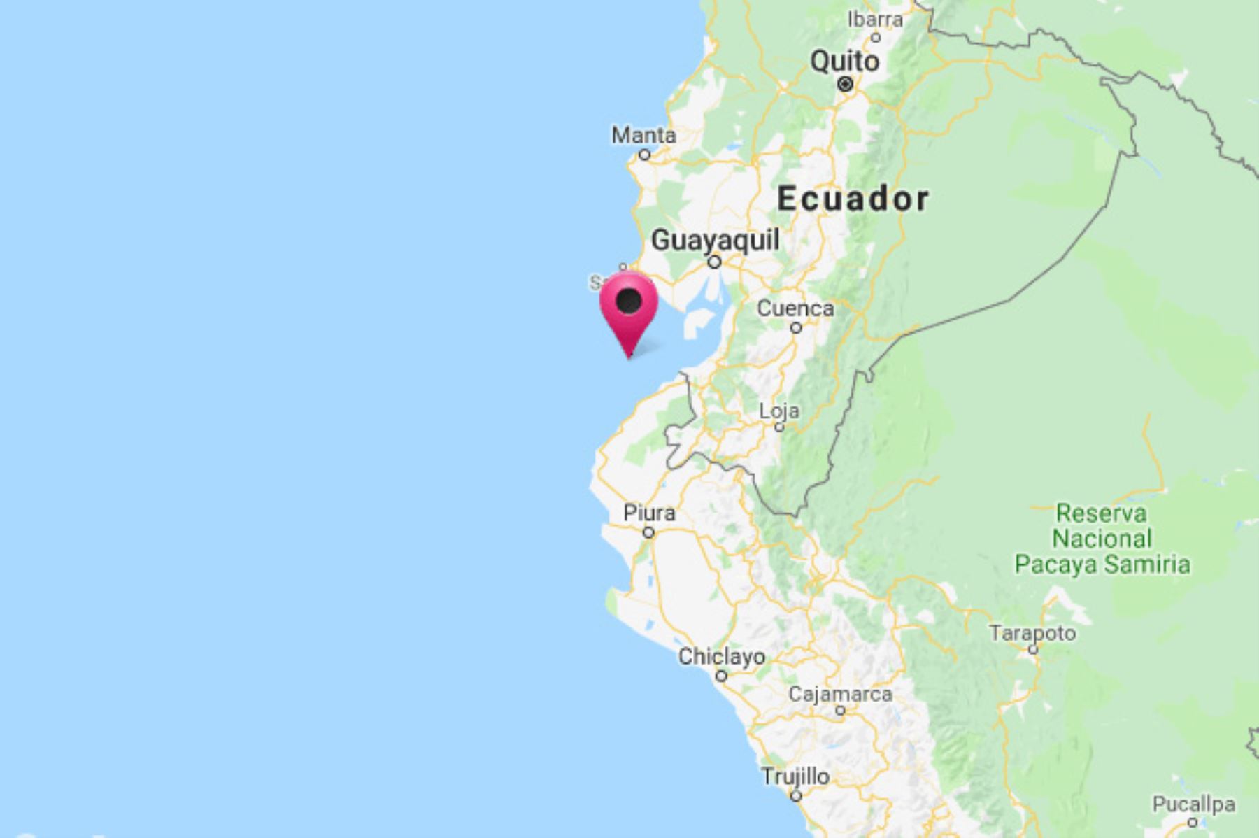 Sismo de magnitud 4.5 se registró hoy en la región Tumbes