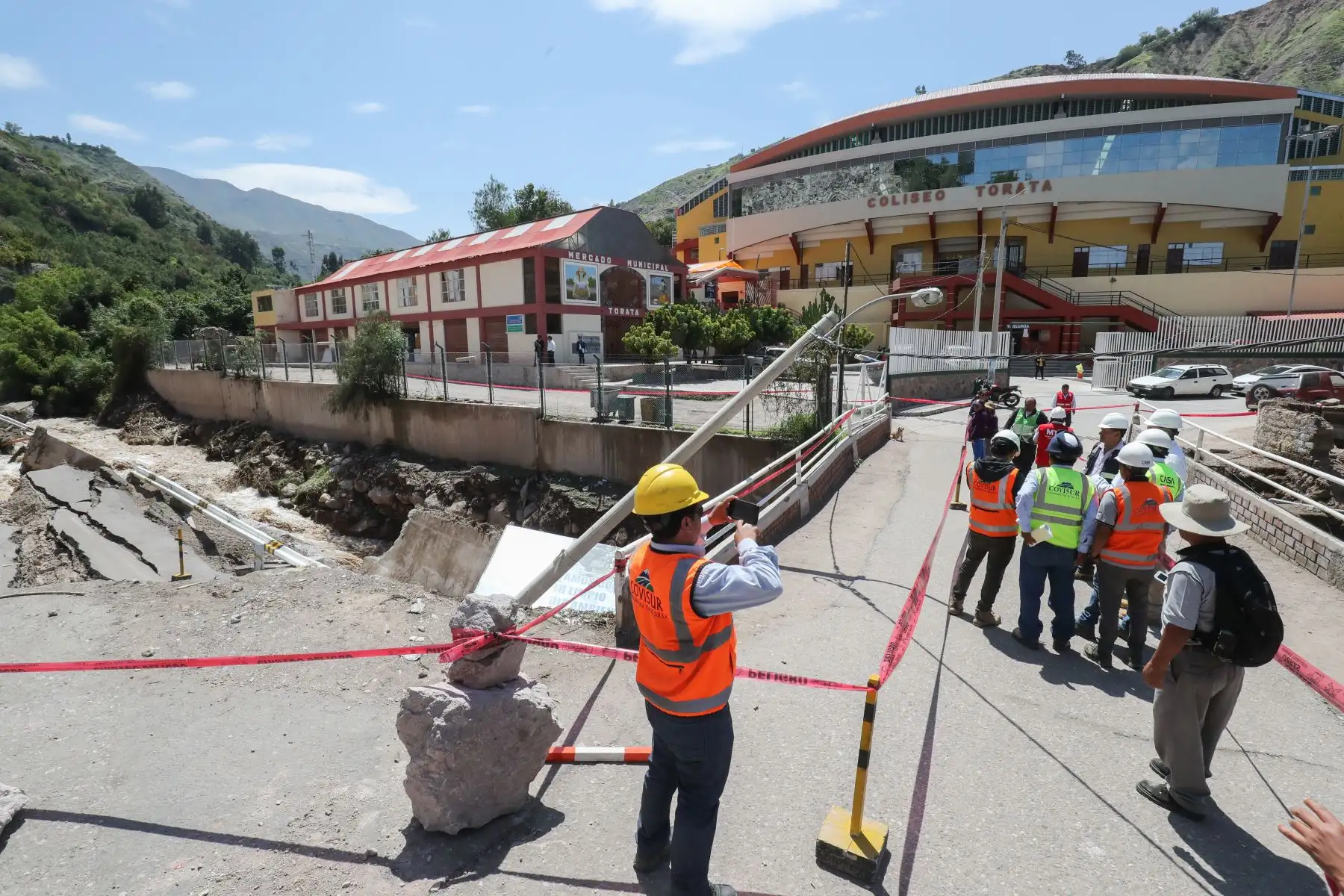 Situación de la carretera Binacional en el distrito de Torata, Moquegua luego del desborde del río del mismo nombre.

Foto: ANDINA/Juan Carlos Guzmán Negrini.