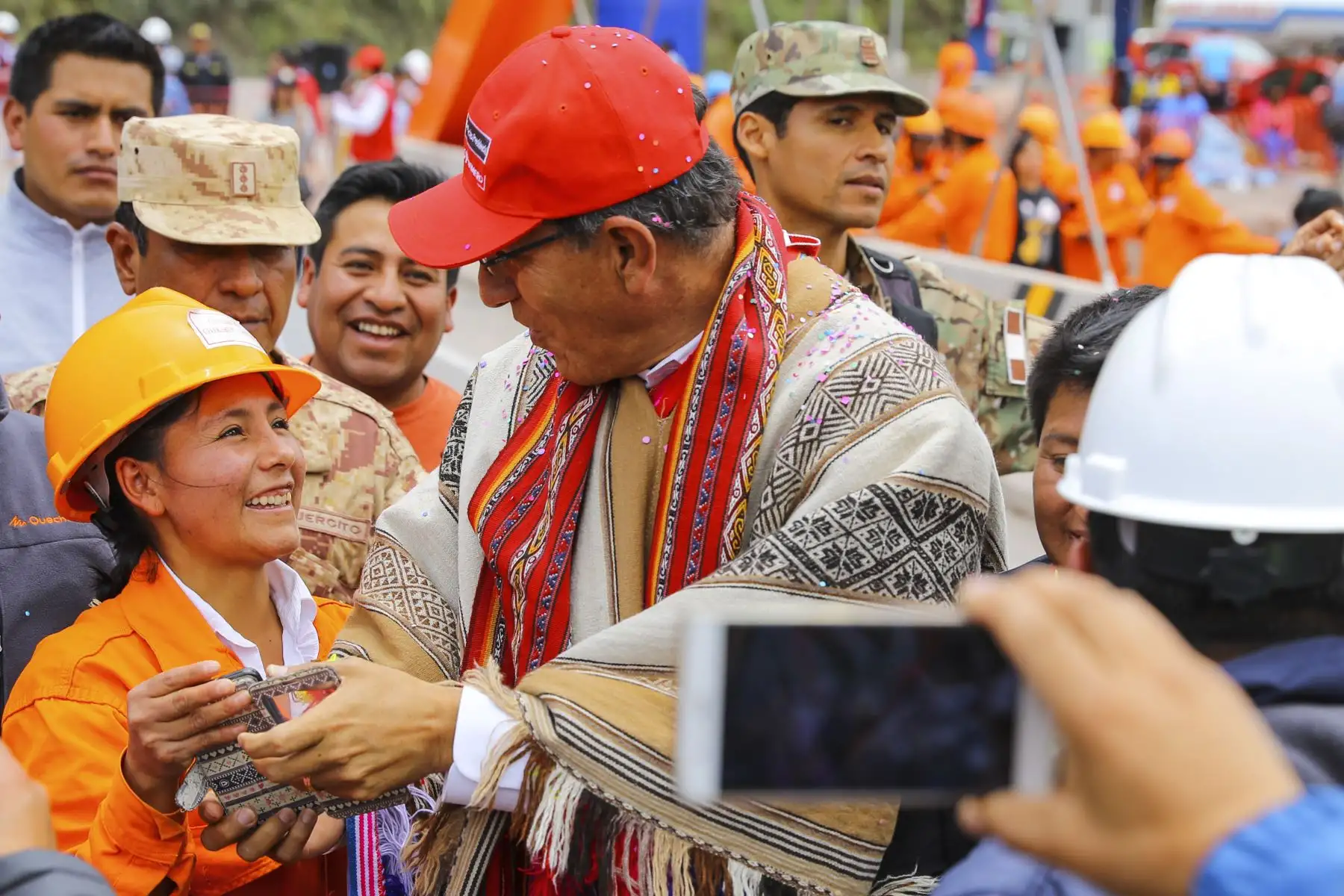 Jefe de Estado supervisa la puesta en funcionamiento del puente Urcos y accesos, en la región Cusco. Foto: ANDINA/Prensa Presidencia