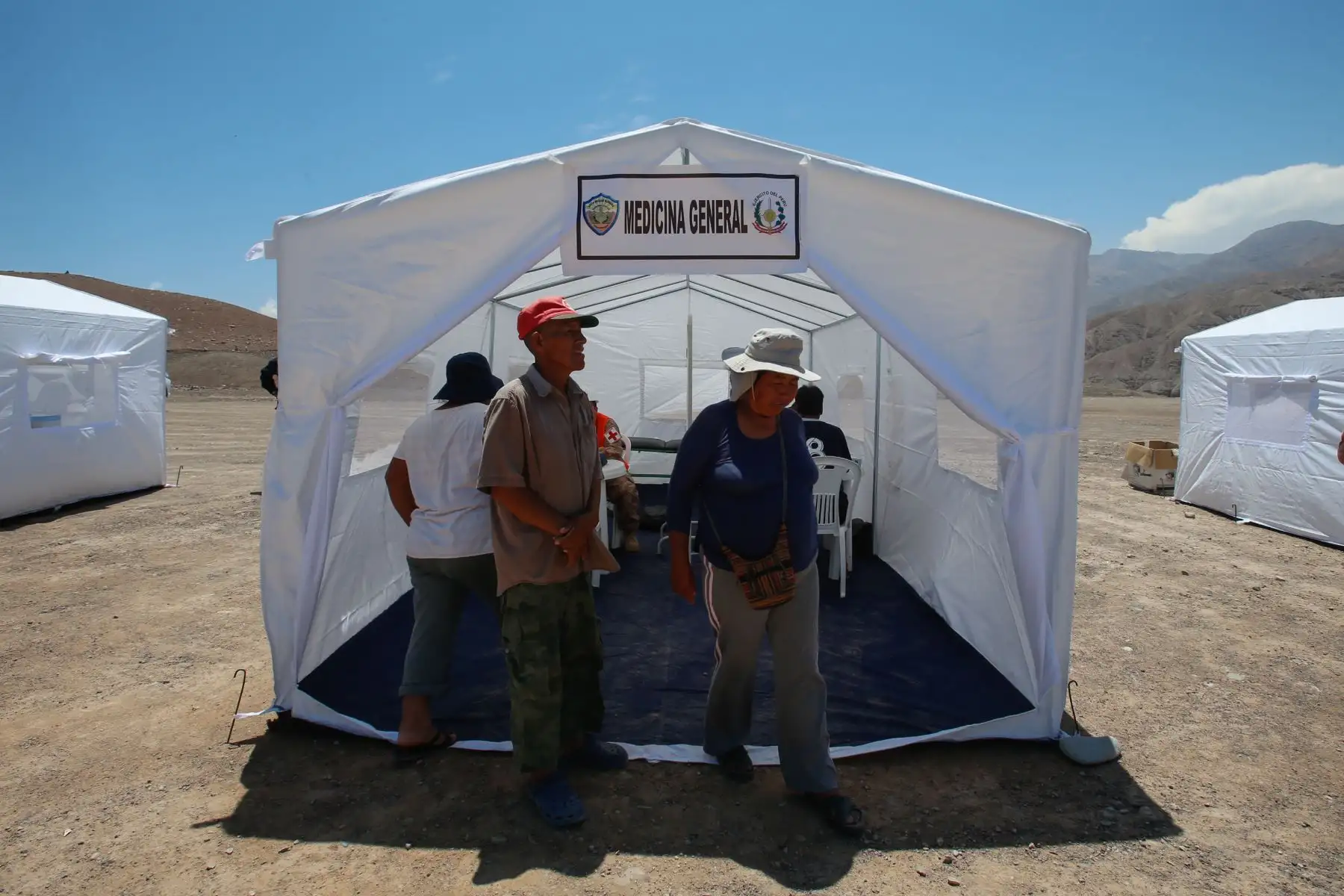 Damnificados de Mirave, Tacna, participan de la Jornada de Apoyo Solidario organizada por la 6ta Brigada del ejercito de Tacna. Foto: ANDINA/Nathalie Sayago