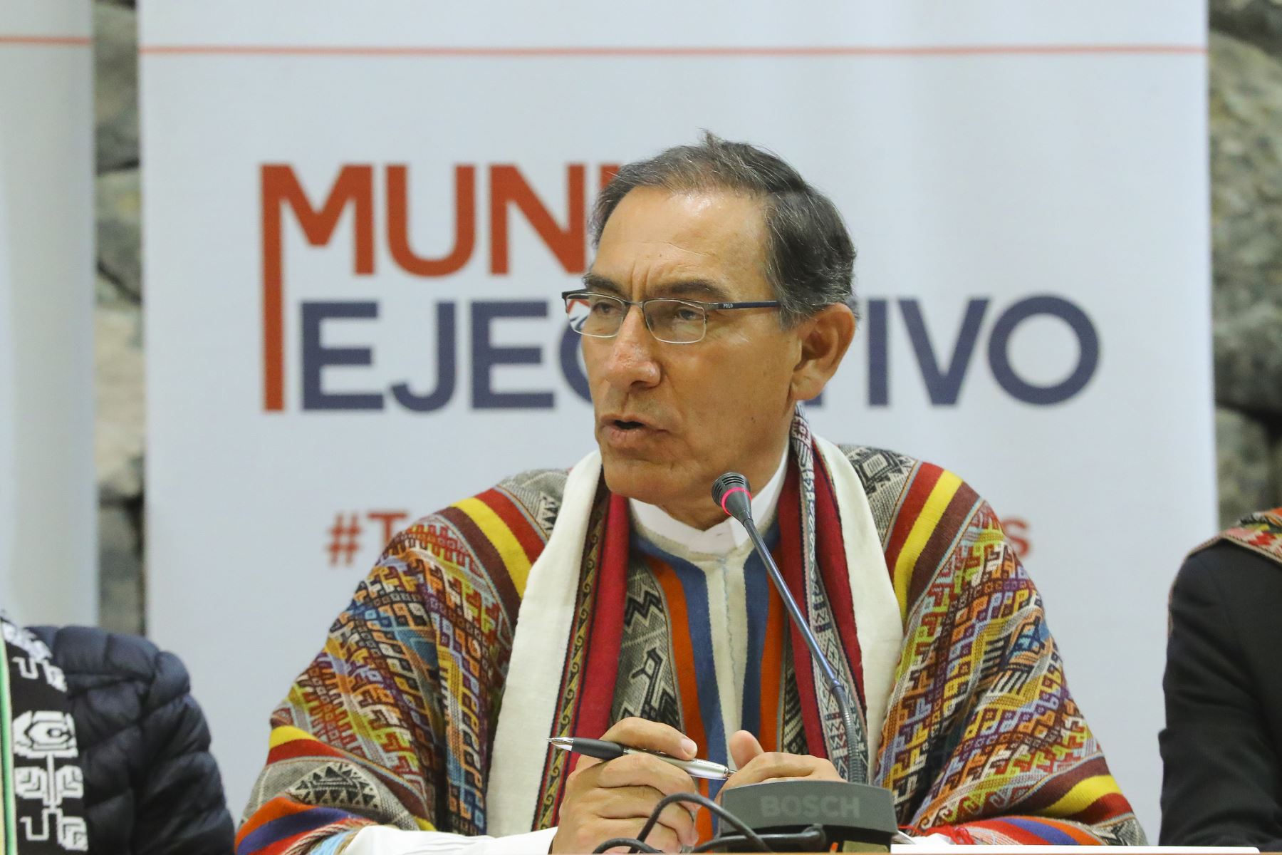 Presidente Martín Vizcarra participa en Muni Ejecutivo, en el Cusco.