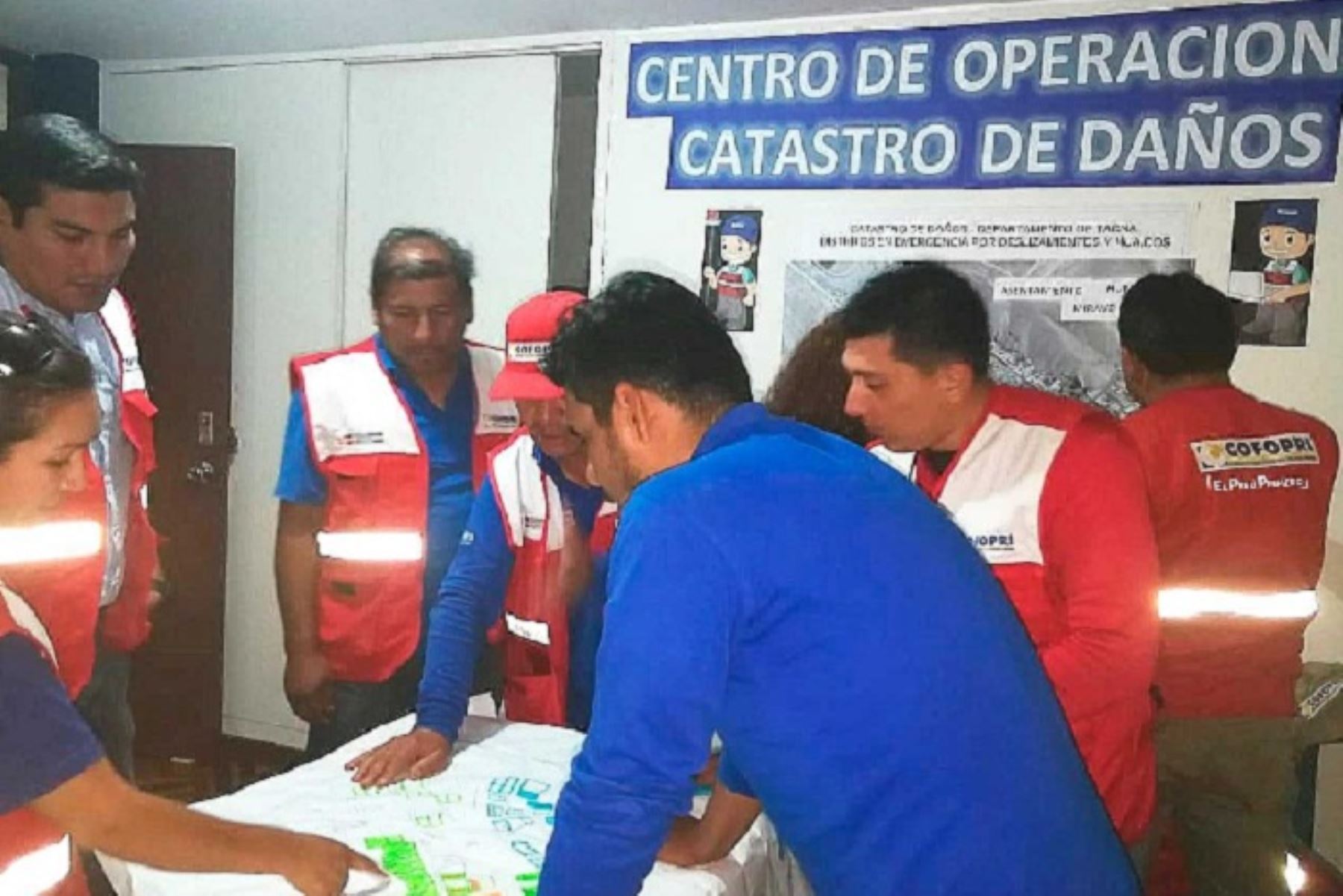 El Organismo de Formalización de la Propiedad Informal (Cofopri) instaló en la región Tacna el Centro de Operaciones de Catastro de Daños en el marco de las acciones de catastro de predios que viene realizando en distintas partes del país declaradas en zona de emergencia.