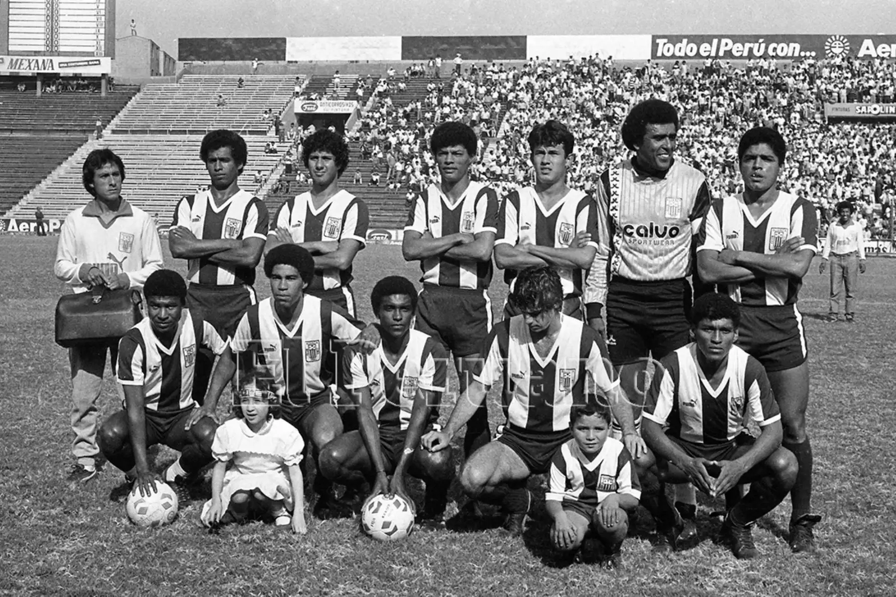 Lima - 8 noviembre 1987 / El cuadro de Alianza Lima que enfrentó a Unión Huaral por el torneo descentralizado de 1987. Foto: Archivo Histórico de EL PERUANO