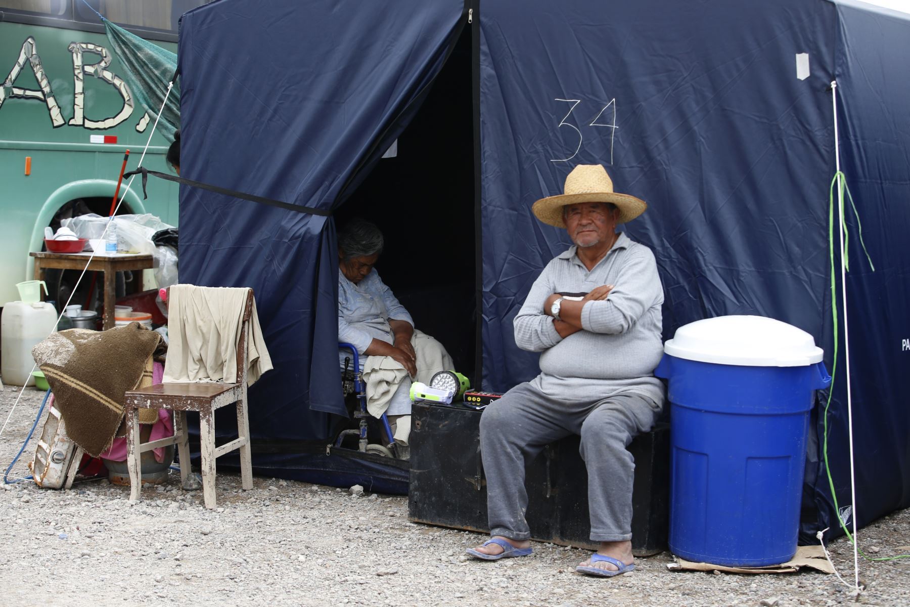 Damnificados por huaico en Mirave, Tacna. Foto: ANDINA/Nathalie Sayago