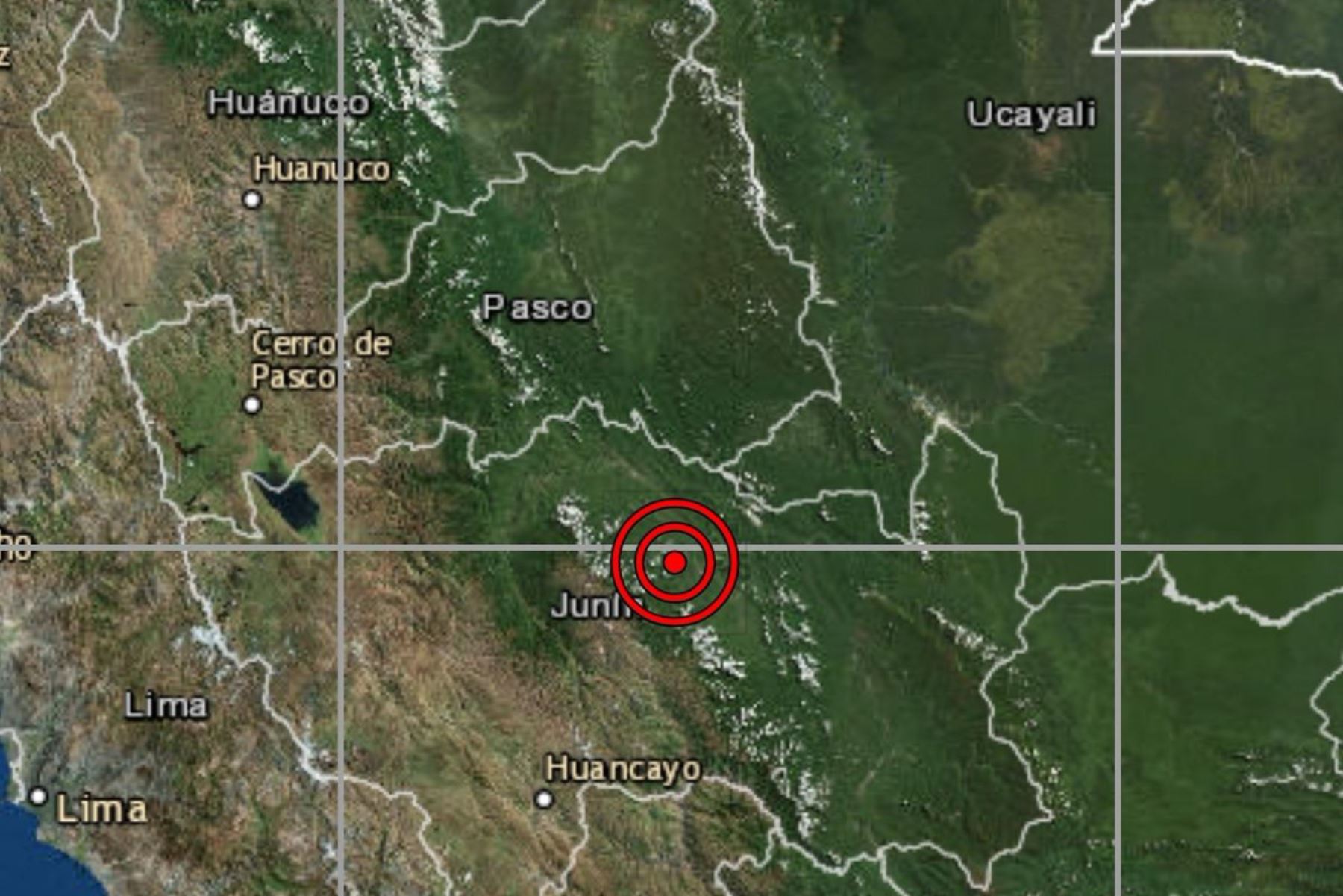 A las 00:01 horas se registró un sismo de magnitud 3.6 en la provincia de Satipo, región Junín, reportó el IGP.