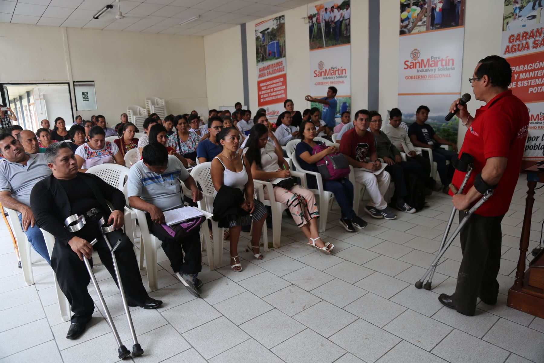 Capacitan a funcionarios municipales de San Martín en temas de inclusión de personas con discapacidad. ANDINA/Difusión