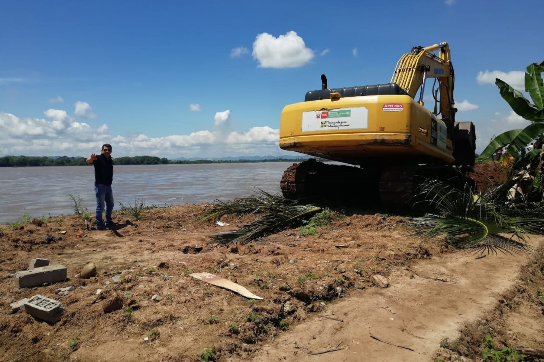 Rehabilitan defensas ribereñas de zonas vulnerables de región San Martín. ANDINA