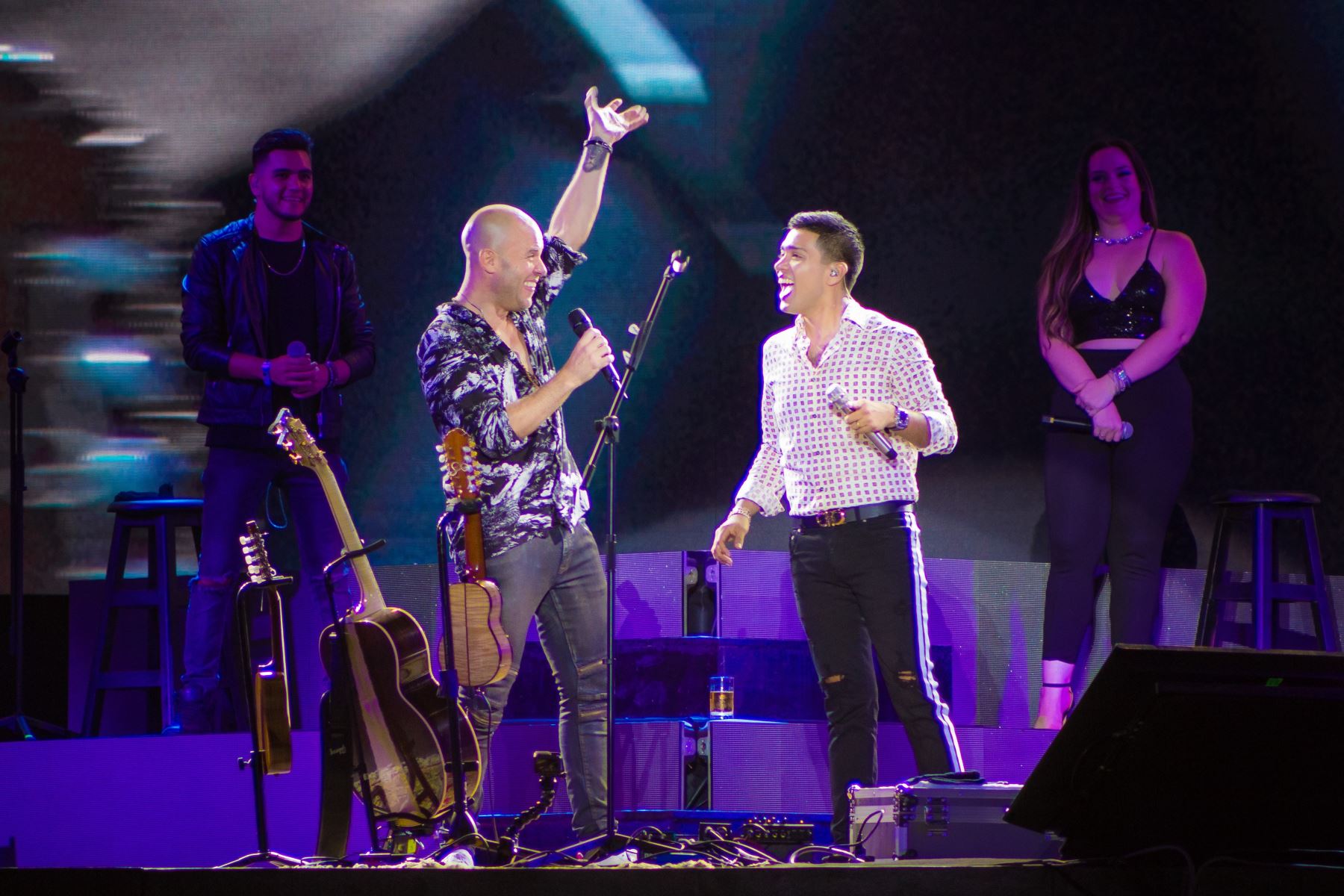 Gian Marco y Christian protagonizaron un dúo en reciente concierto.