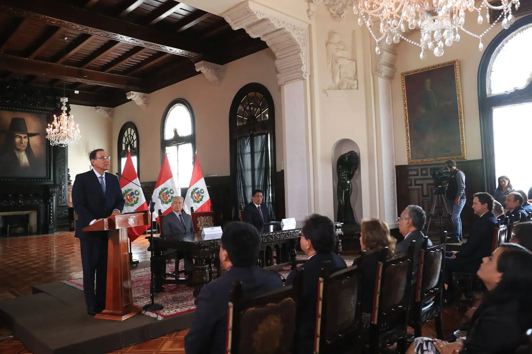 Presidente Martín Vizcarra promulga Ley Orgánica de la Junta Nacional de Justicia. Foto: ANDINA/Prensa Presidencia