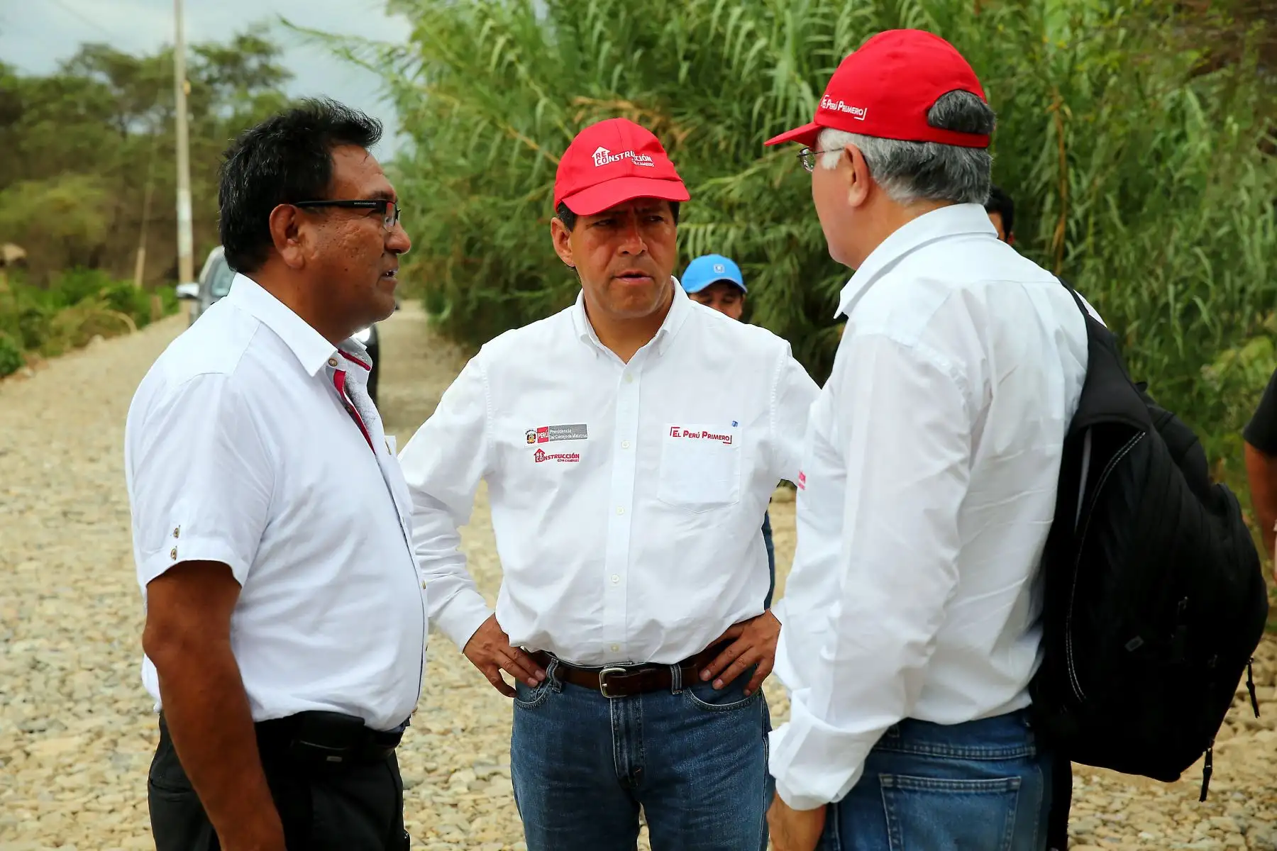Jefe de la Reconstrucción con Cambios, Edgar Quispe, realiza acciones de prevención ante posibles lluvias en la región Lambayeque. Foto: ANDINA/Luis Iparraguirre