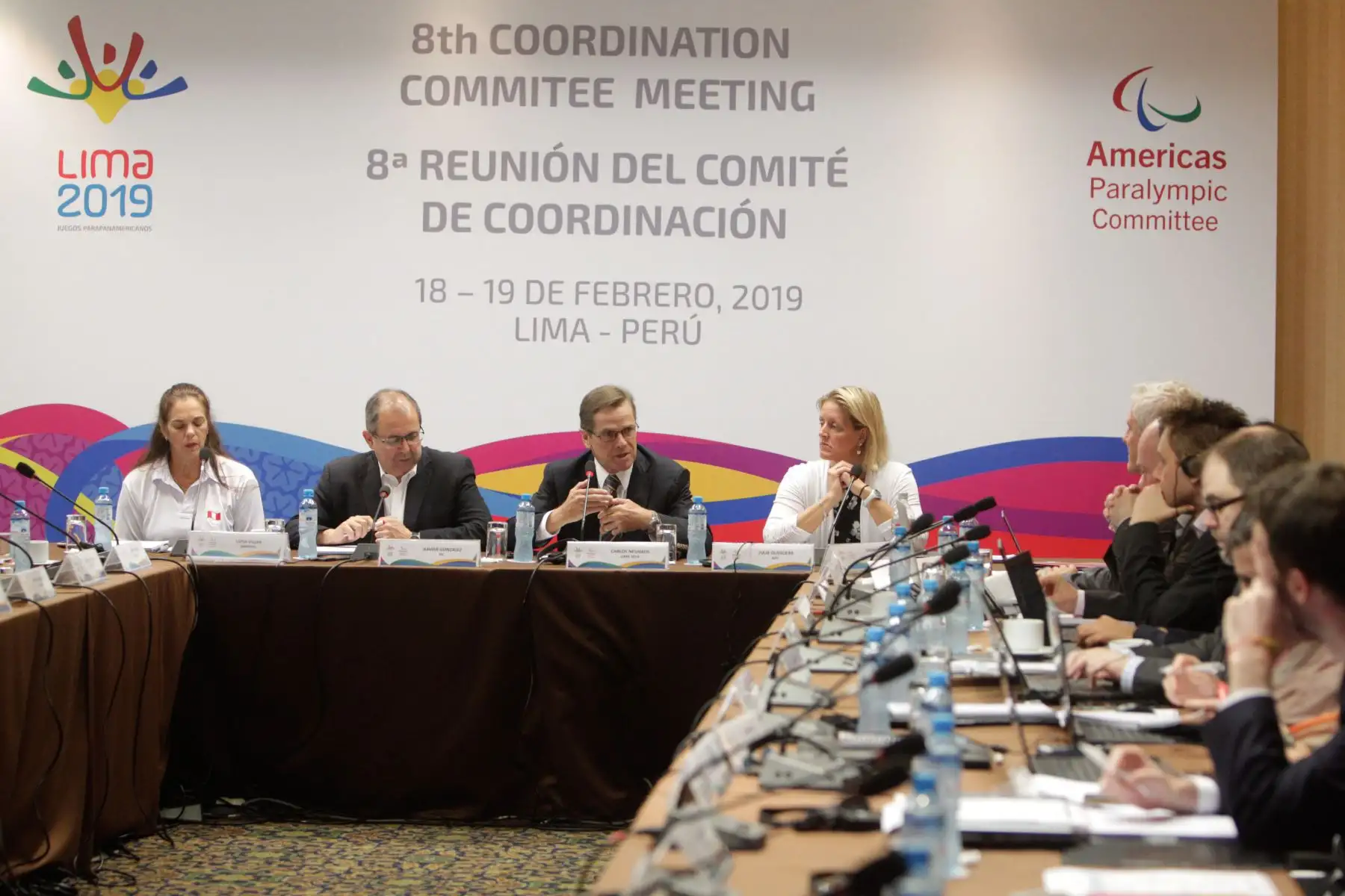 Reunión de coordinación  con miras a Juegos Parapanamericanos. Foto: Andina/difusión