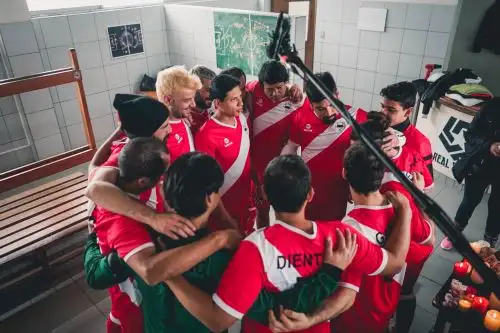 Escenas del rodaje de la cinta "Once Machos 2".